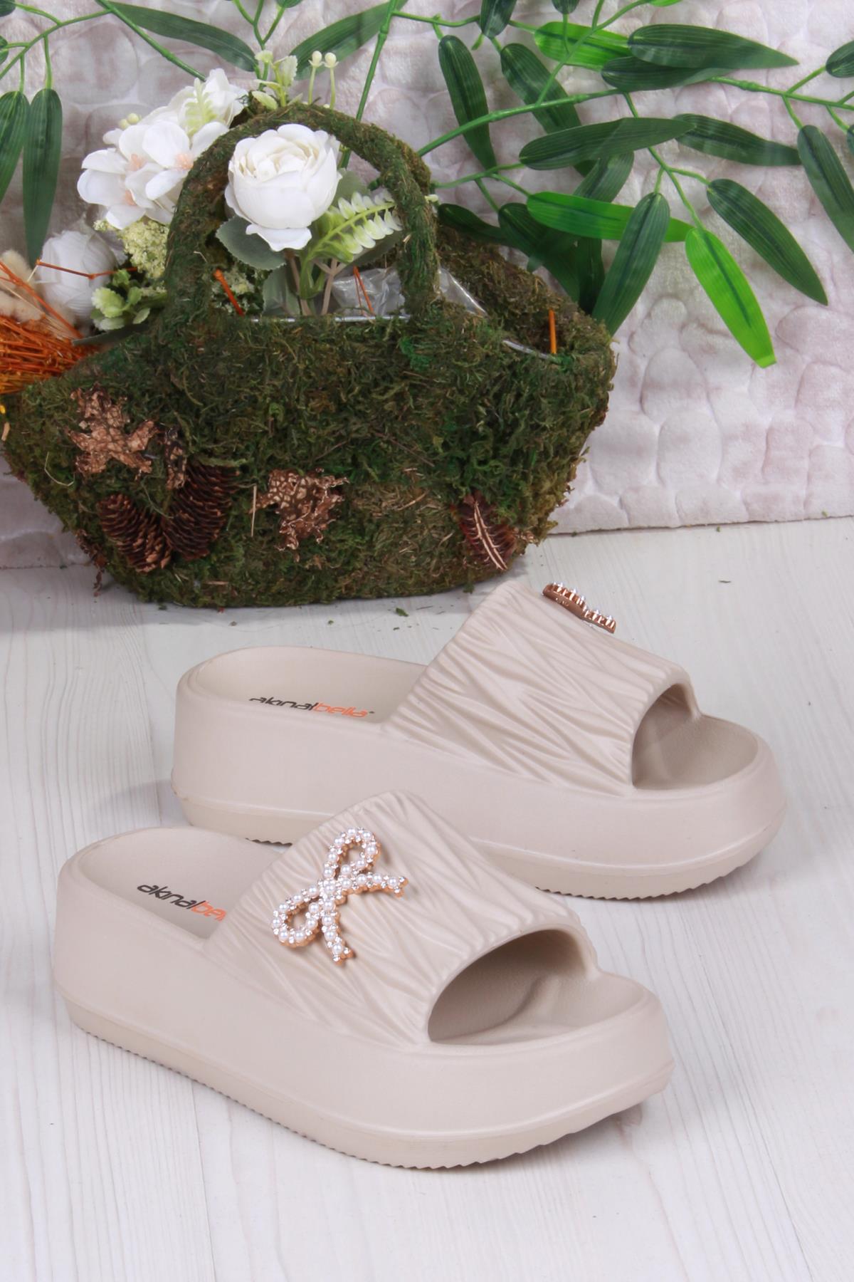 E462 Günlük Plaj Deniz Havuz Terliği Hafif Rahat Esnek Kadın Terlik - Görsel 4