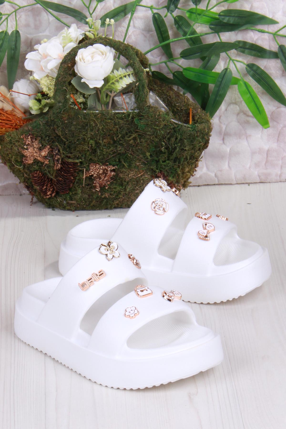 E460 Günlük Plaj Deniz Havuz Terliği Hafif Rahat Esnek Kadın Terlik - Görsel 4