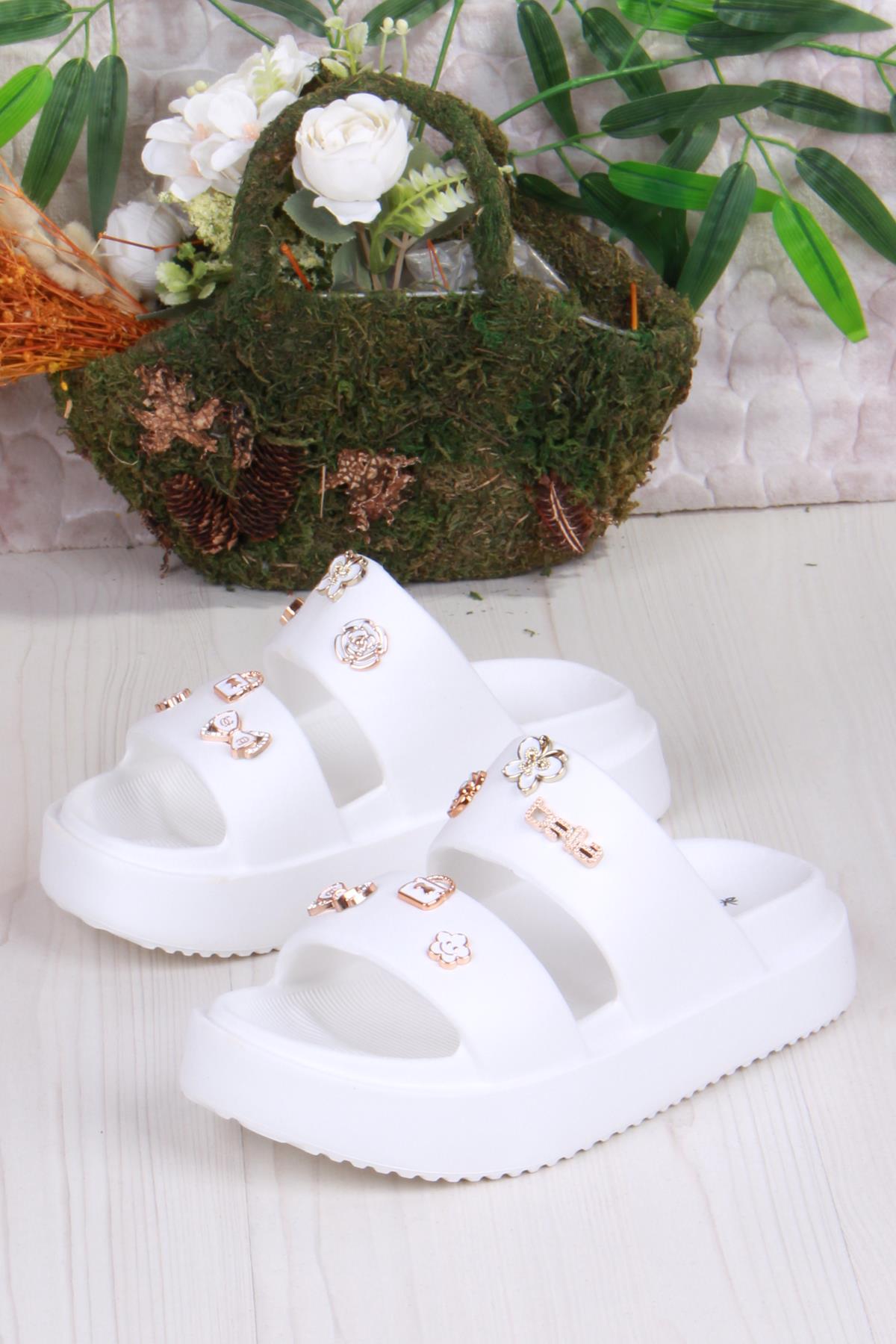 E460 Günlük Plaj Deniz Havuz Terliği Hafif Rahat Esnek Kadın Terlik - Görsel 5