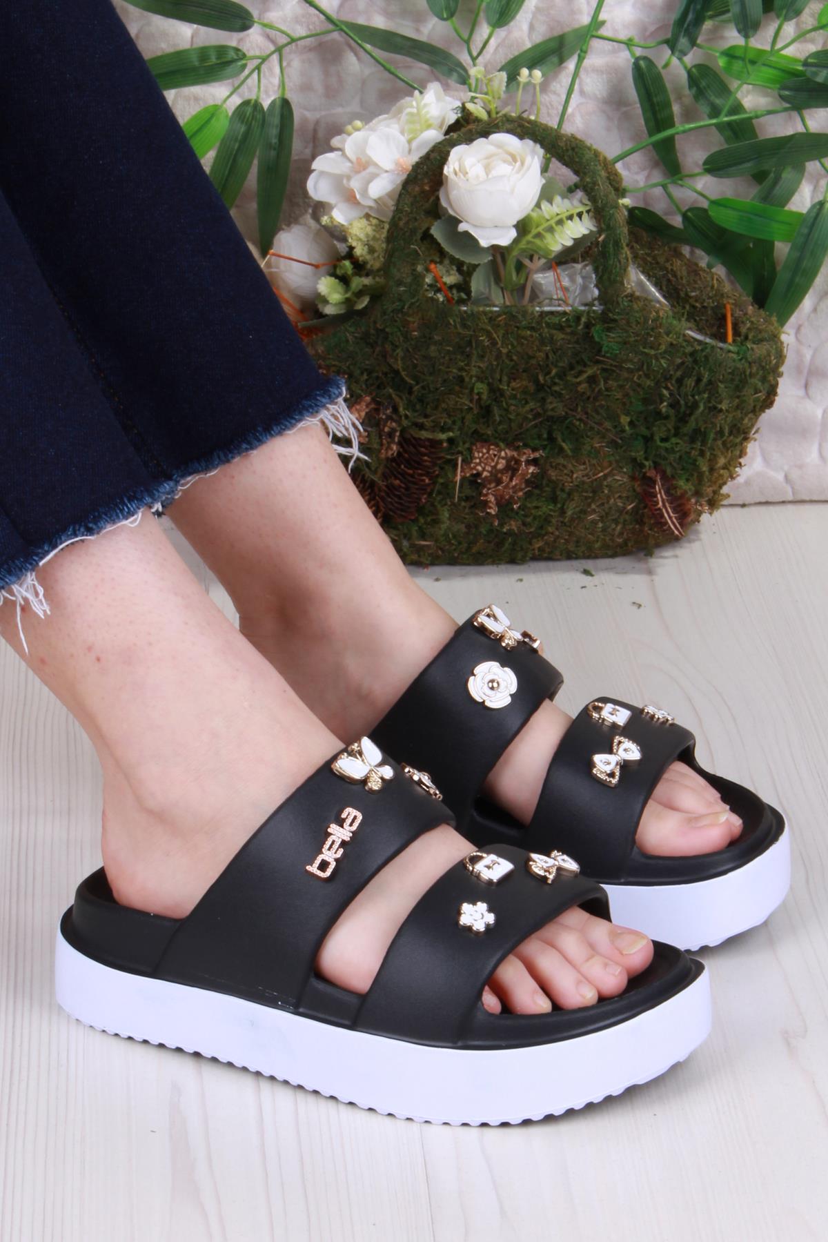 E460 Günlük Plaj Deniz Havuz Terliği Hafif Rahat Esnek Kadın Terlik - Görsel 2