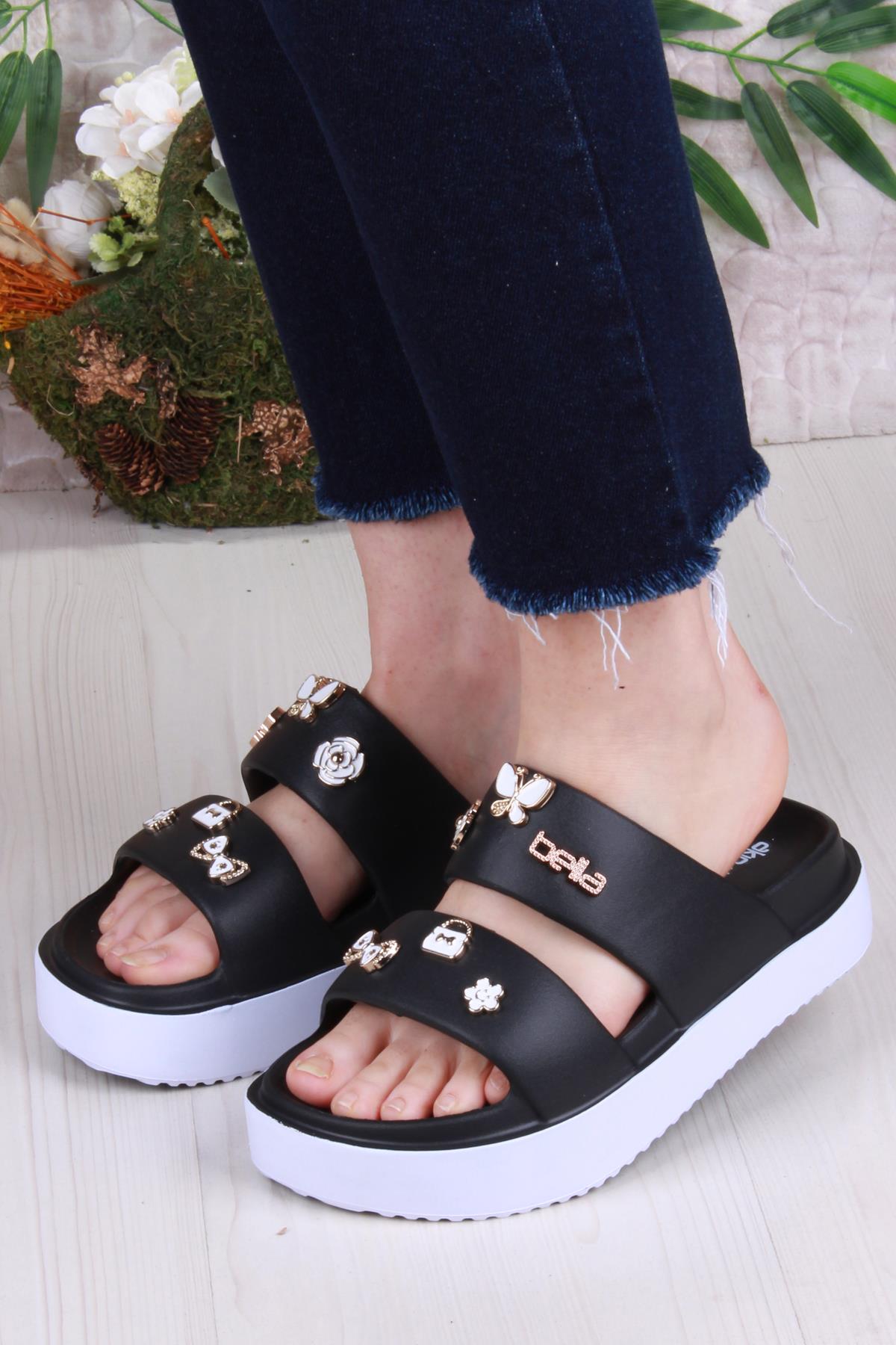 E460 Günlük Plaj Deniz Havuz Terliği Hafif Rahat Esnek Kadın Terlik - Görsel 3