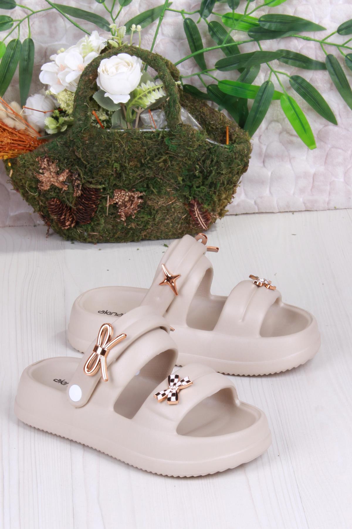 E458 Günlük Plaj Deniz Havuz Terliği Hafif Rahat Esnek Kadın Terlik - Görsel 4