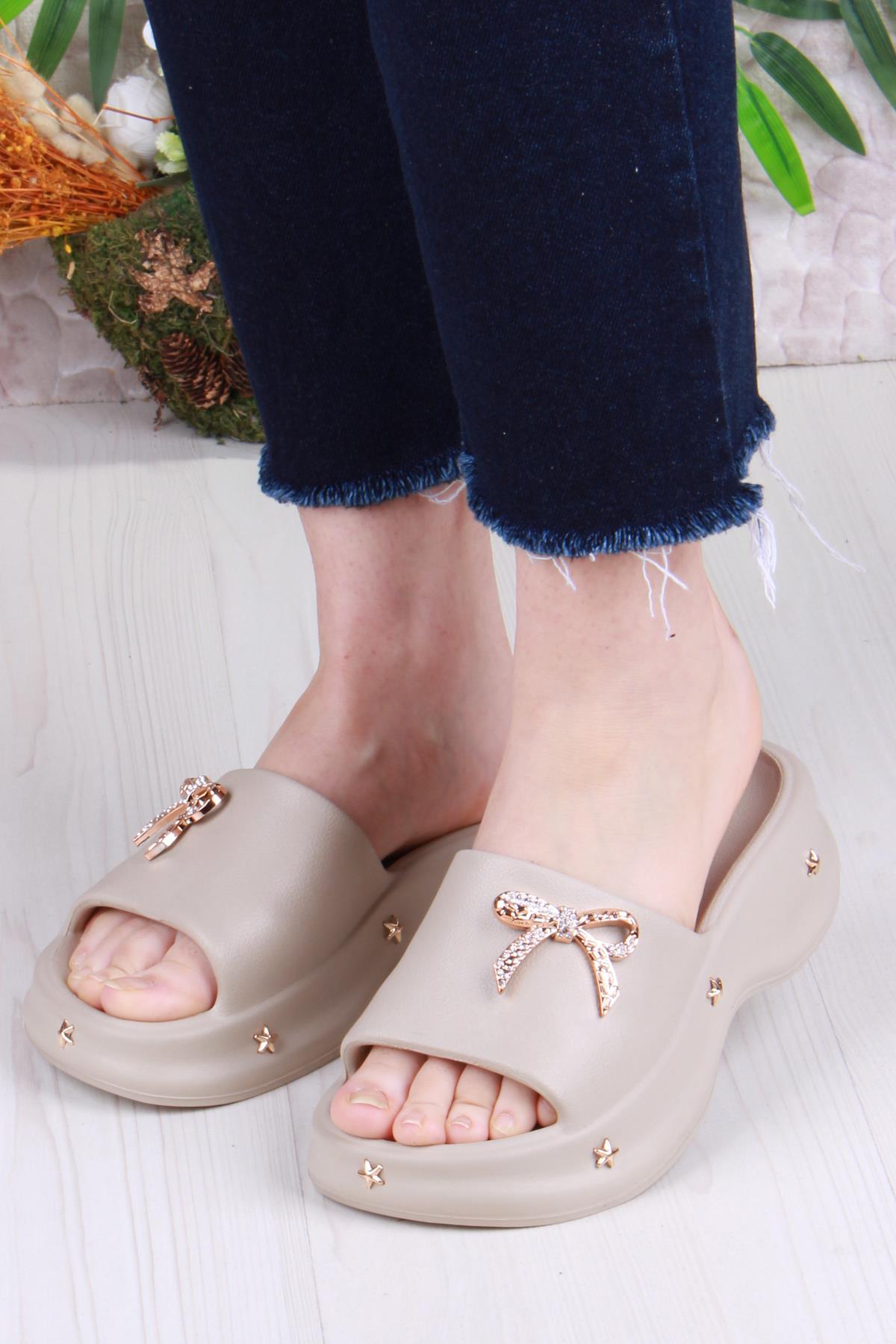 E461 Günlük Plaj Deniz Havuz Terliği Hafif Rahat Esnek Kadın Terlik - Görsel 3