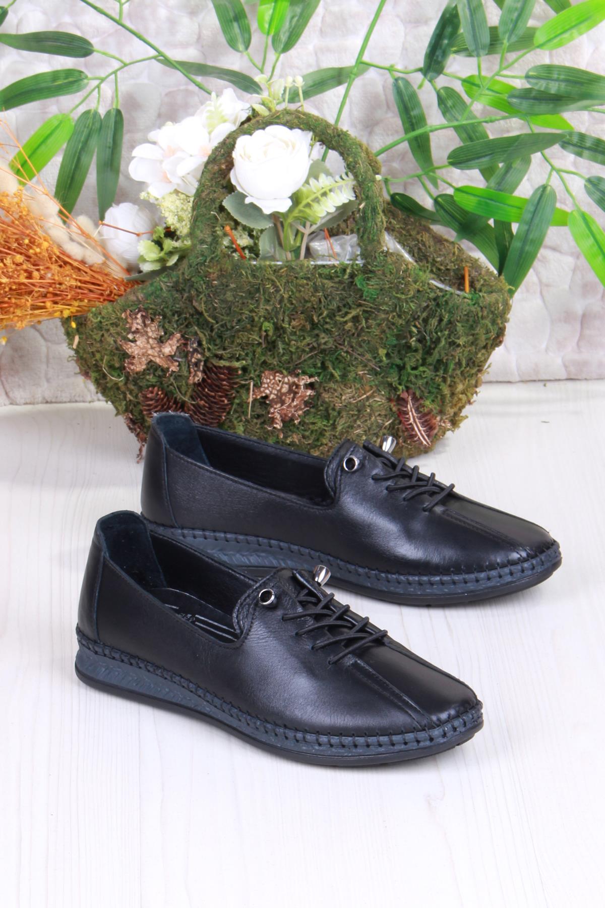 428786 Anatomik Rahat Esnek Hakiki Deri Kadın Ayakkabı - Görsel 4