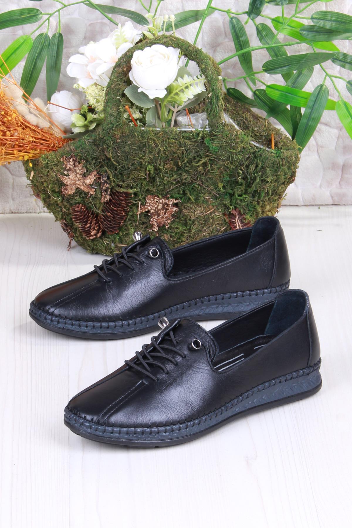 428786 Anatomik Rahat Esnek Hakiki Deri Kadın Ayakkabı - Görsel 5