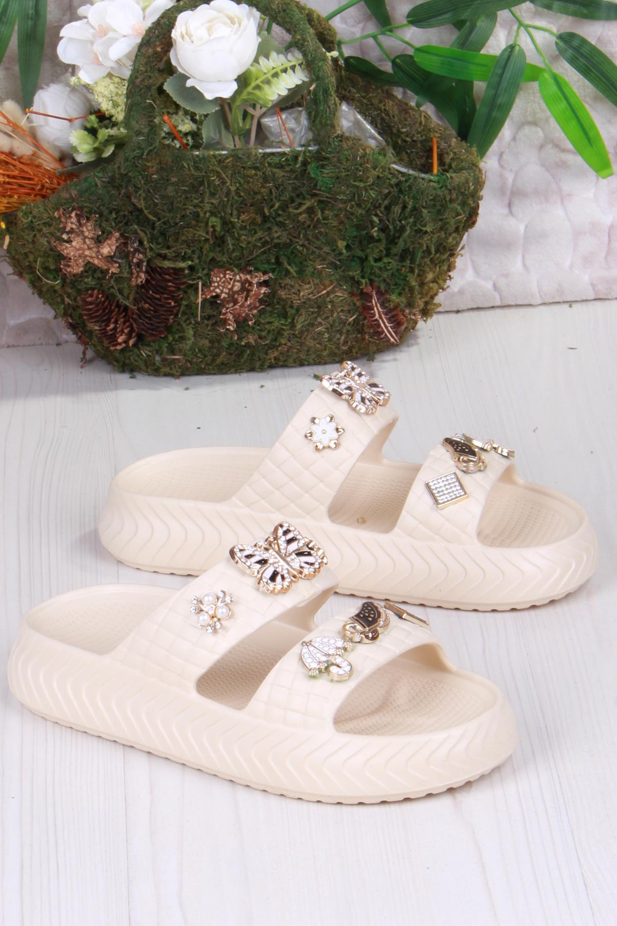 800-17 Günlük Plaj Deniz Havuz Terliği Hafif Rahat Esnek Kadın Terlik - Görsel 4