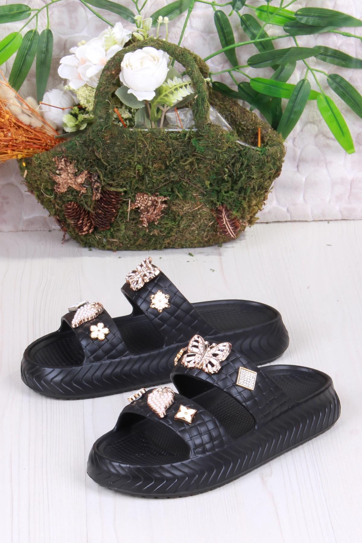 800-17 Günlük Plaj Deniz Havuz Terliği Hafif Rahat Esnek Kadın Terlik - Görsel 5