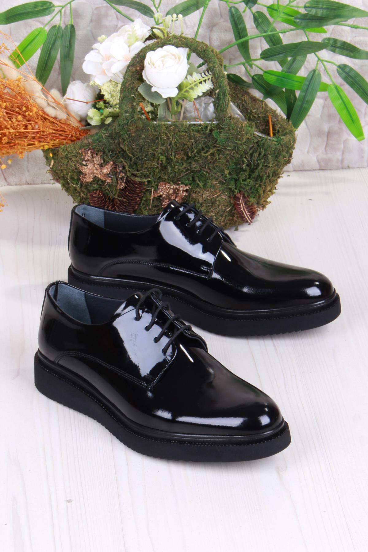 42247 Rugan Hafif Rahat İç Ve Dış Hakiki Deri Erkek Ayakkabı - Görsel 2