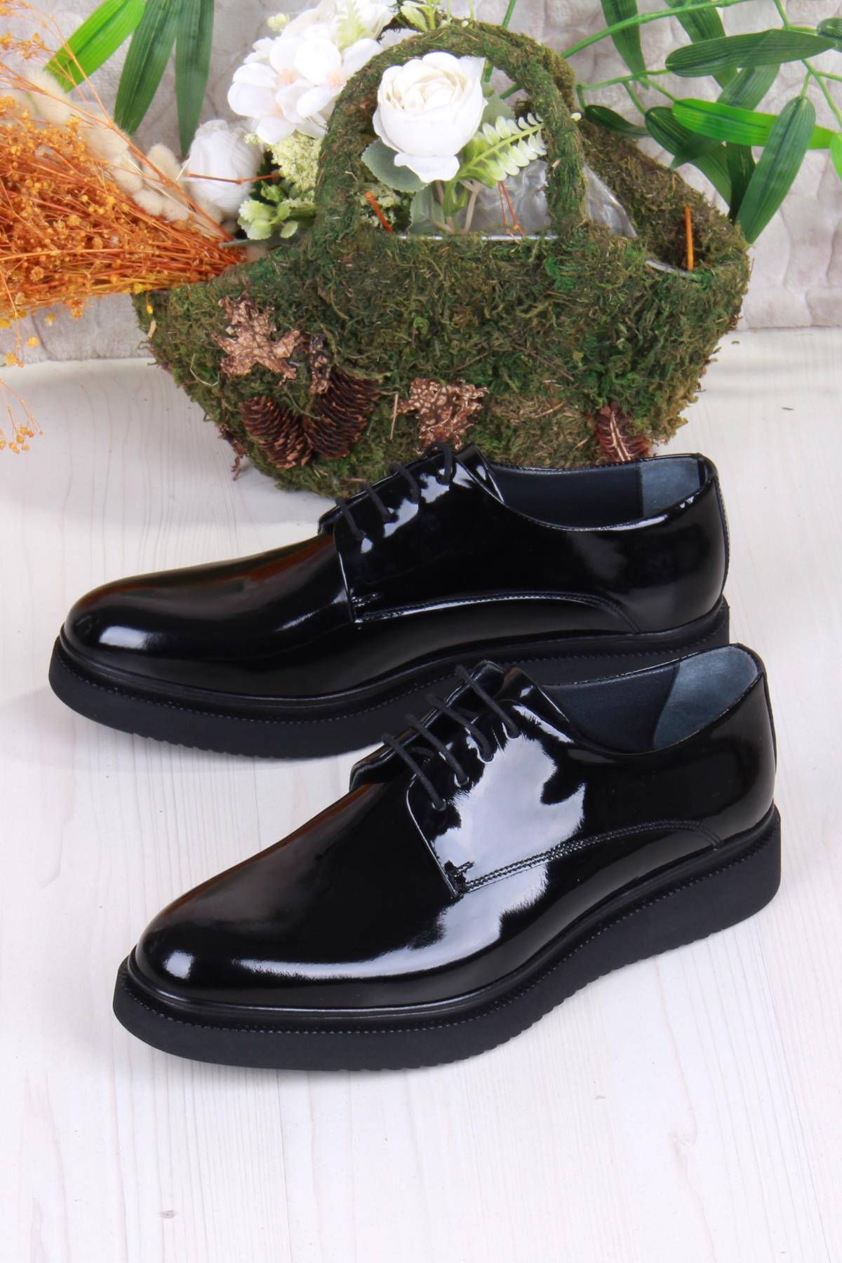 42247 Rugan Hafif Rahat İç Ve Dış Hakiki Deri Erkek Ayakkabı - Görsel 4