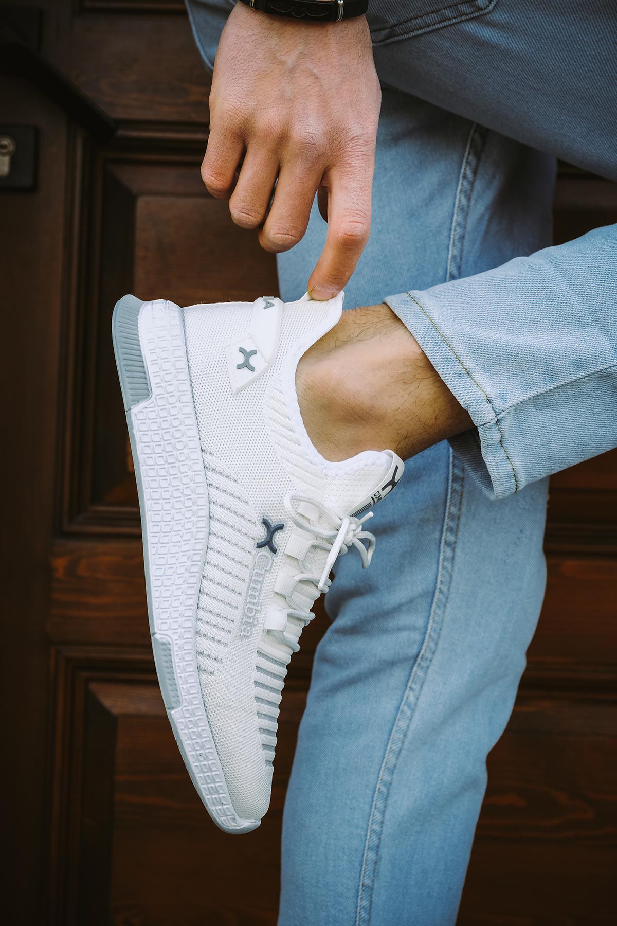 382 Cumbia Beyaz Erkek Sneaker Spor Ayakkabı - Görsel 2