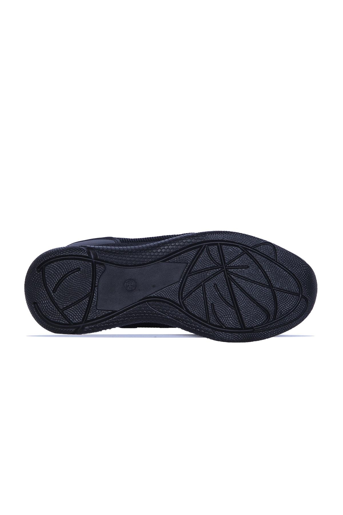 Skuaıter Almr-2070 Full Siyah Anorak Kadın Babet - Görsel 4