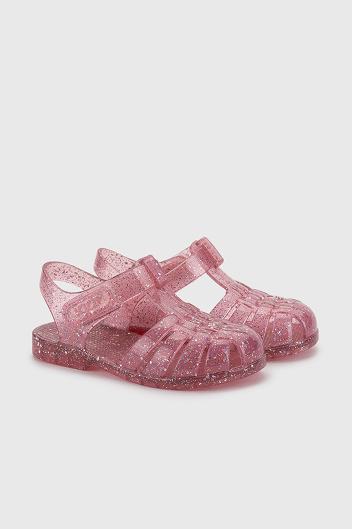 S10329 CLASICA CRISTAL Kız Çocuk Sandalet Fucsia Multi Glitter - Görsel 2