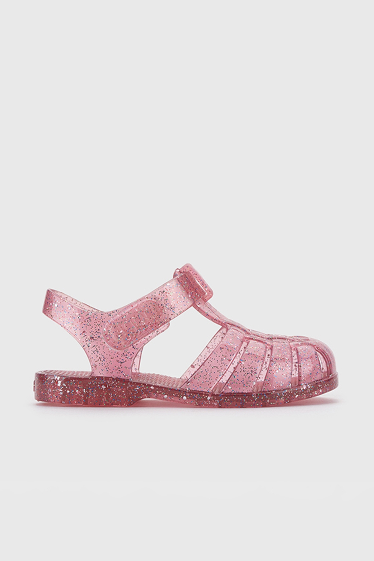 S10329 CLASICA CRISTAL Kız Çocuk Sandalet Fucsia Multi Glitter - Görsel 3