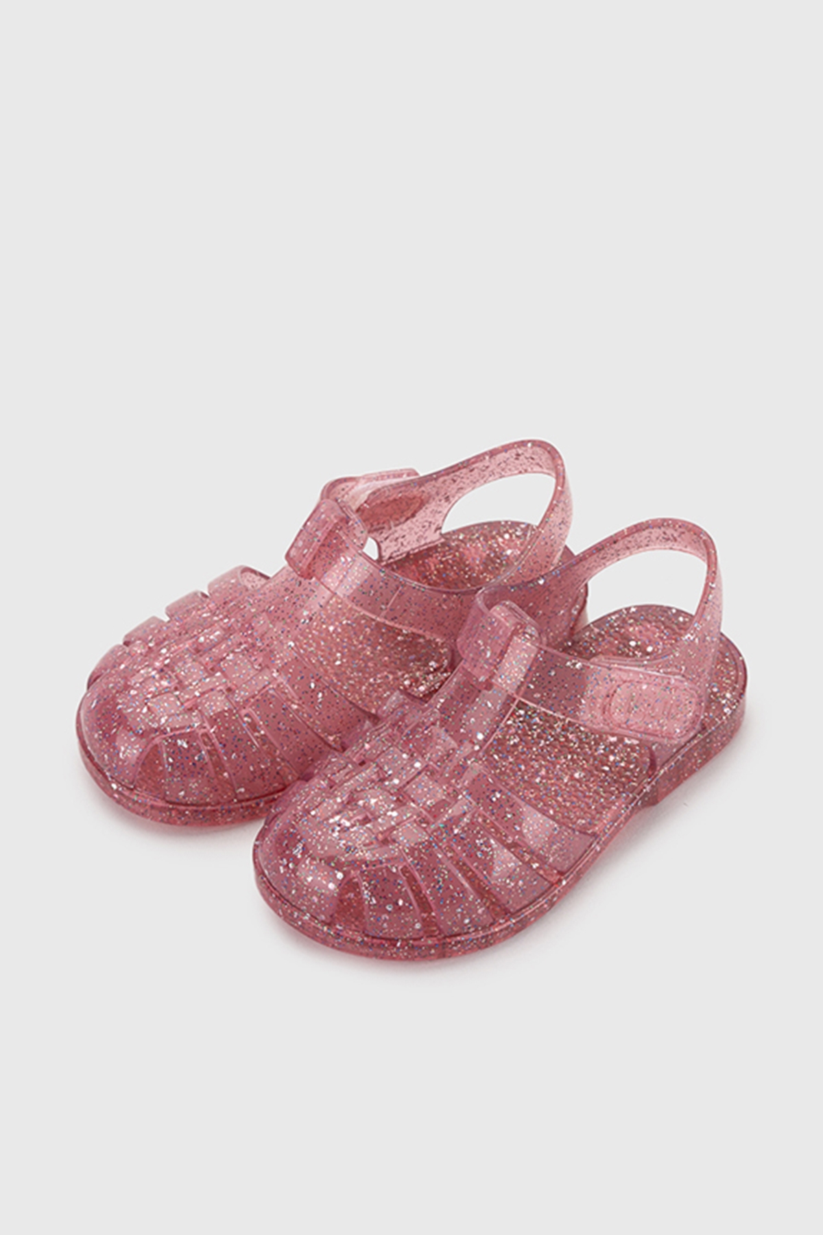 S10329 CLASICA CRISTAL Kız Çocuk Sandalet Fucsia Multi Glitter - Görsel 4