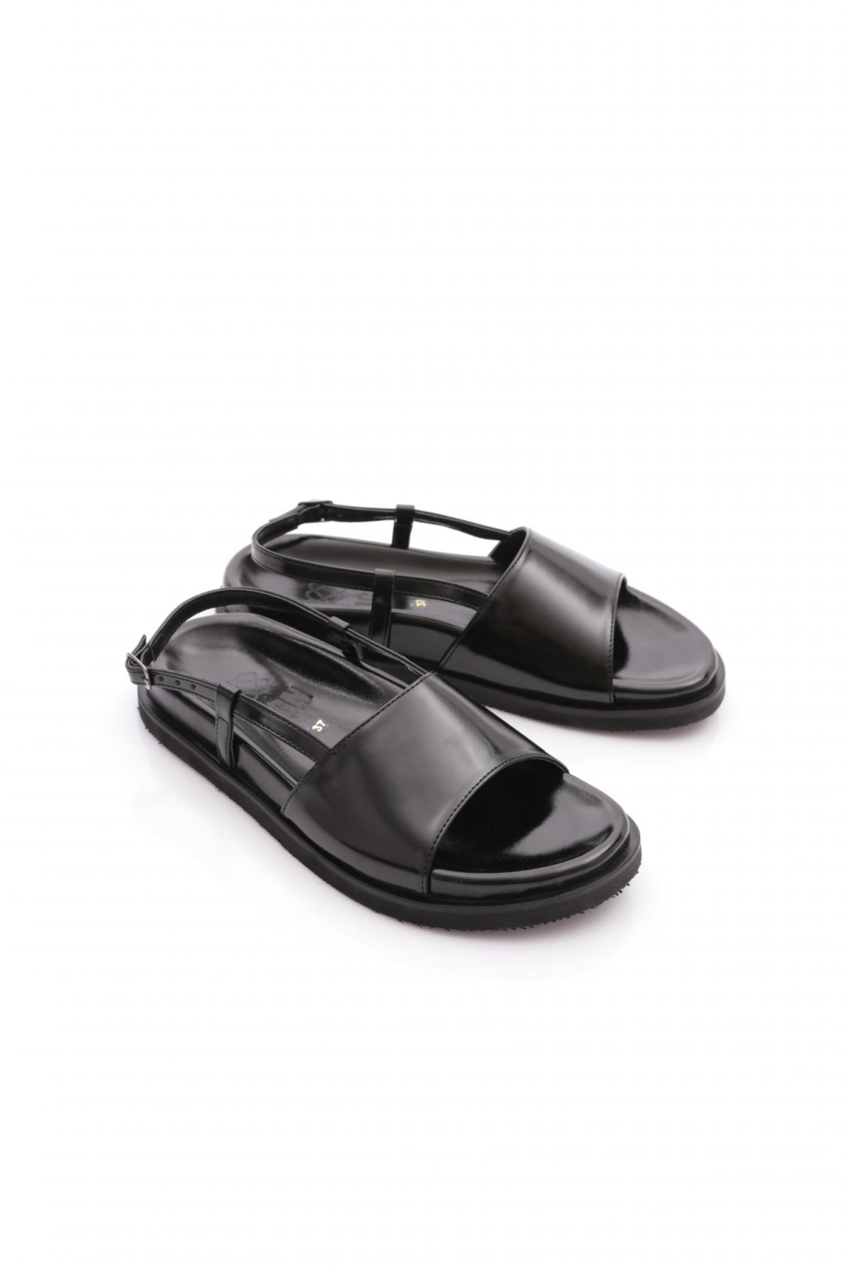 3015 Kadin Kalin Bantli Sandalet - Görsel 3