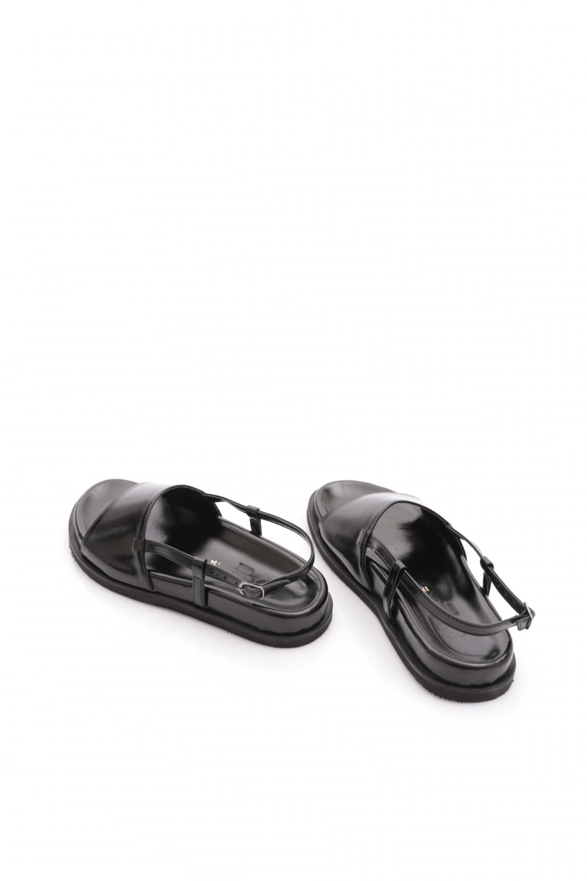 3015 Kadin Kalin Bantli Sandalet - Görsel 4