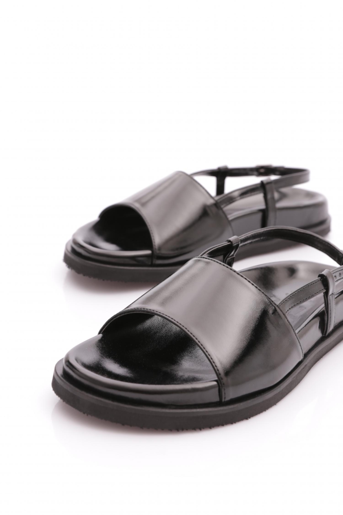 3015 Kadin Kalin Bantli Sandalet - Görsel 5