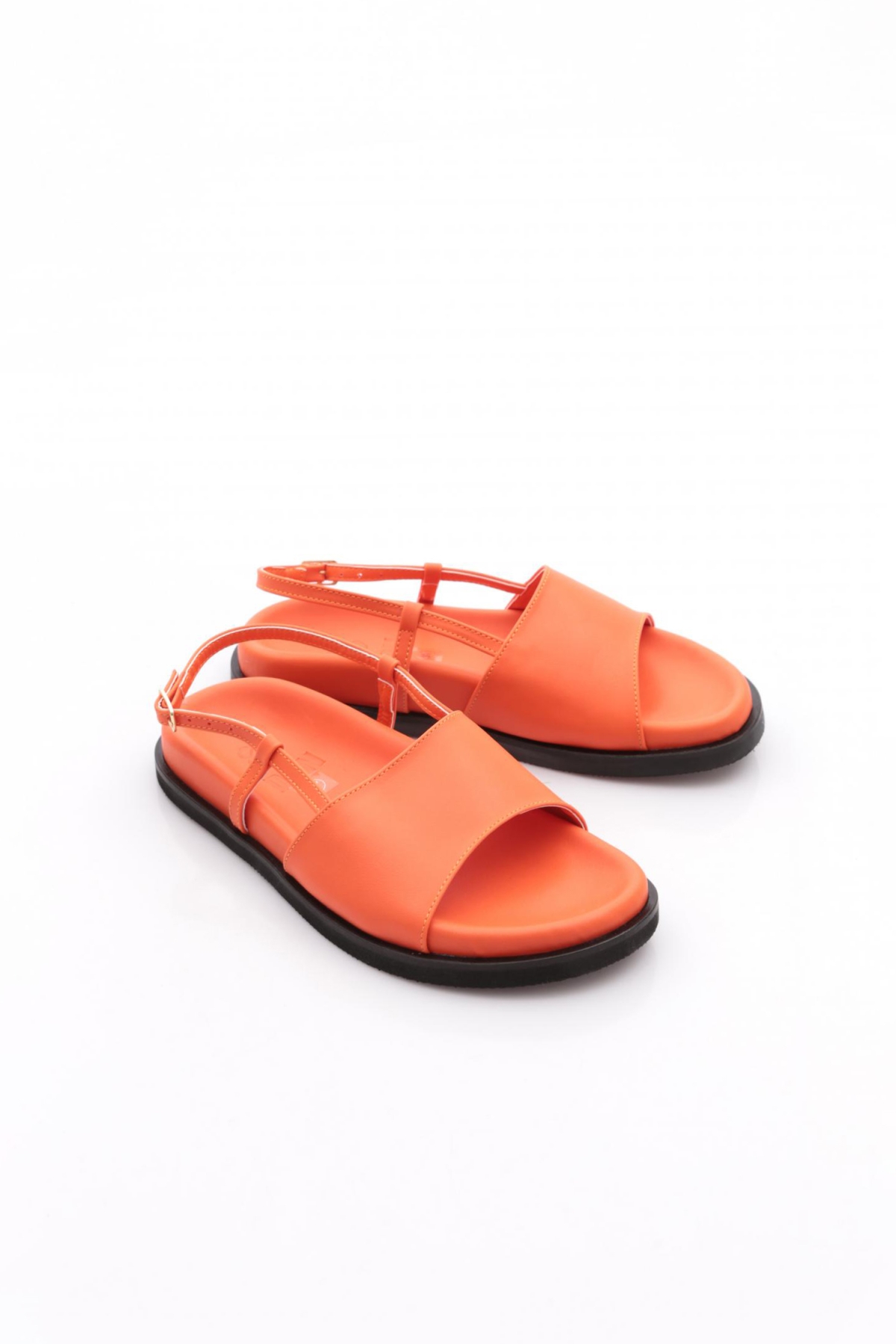 3015 Kadin Kalin Bantli Sandalet - Görsel 3