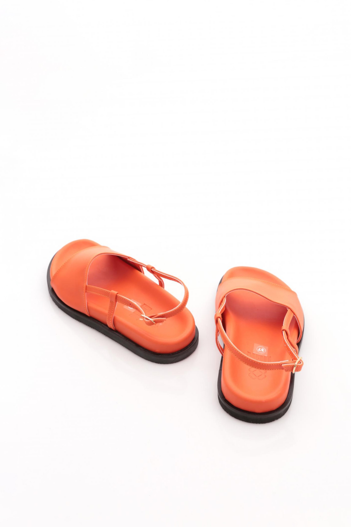 3015 Kadin Kalin Bantli Sandalet - Görsel 4