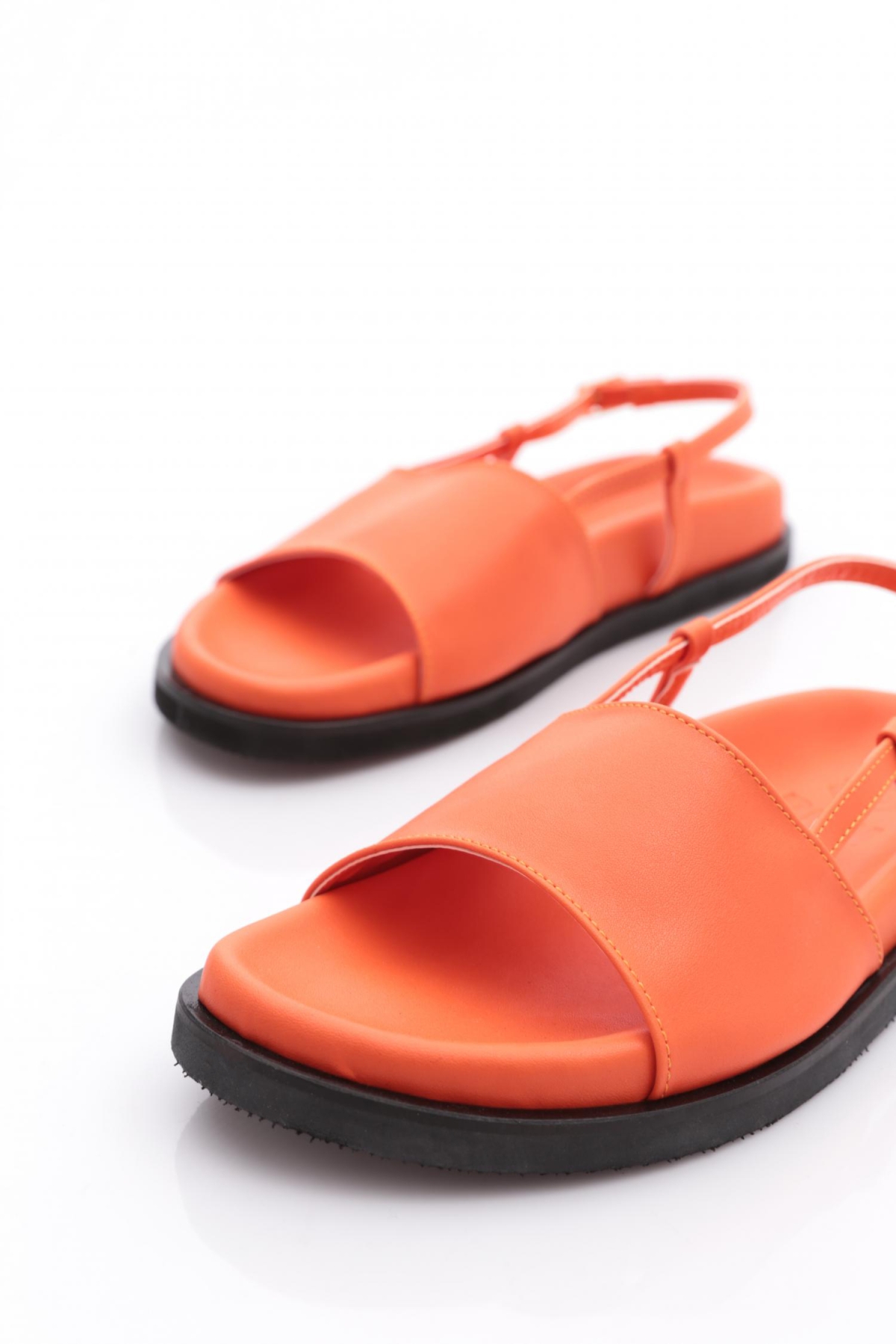 3015 Kadin Kalin Bantli Sandalet - Görsel 5