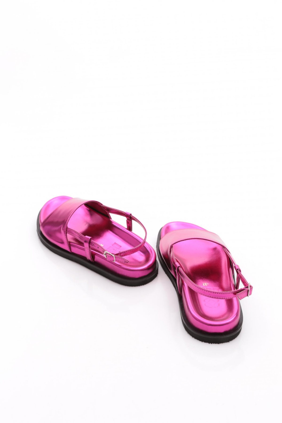 3015 Kadin Kalin Bantli Sandalet - Görsel 4