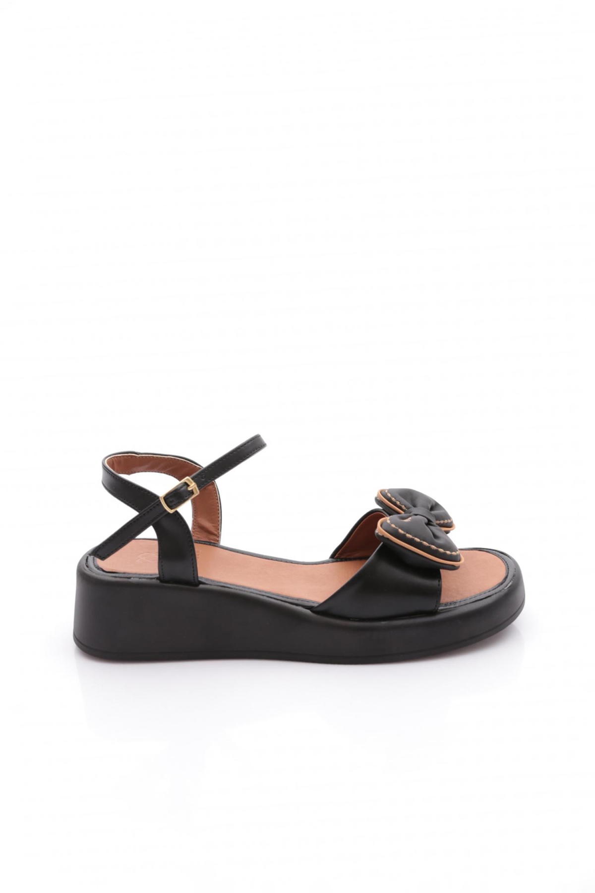 7002 Kadin Fiyonk Detayli Sandalet - Görsel 2