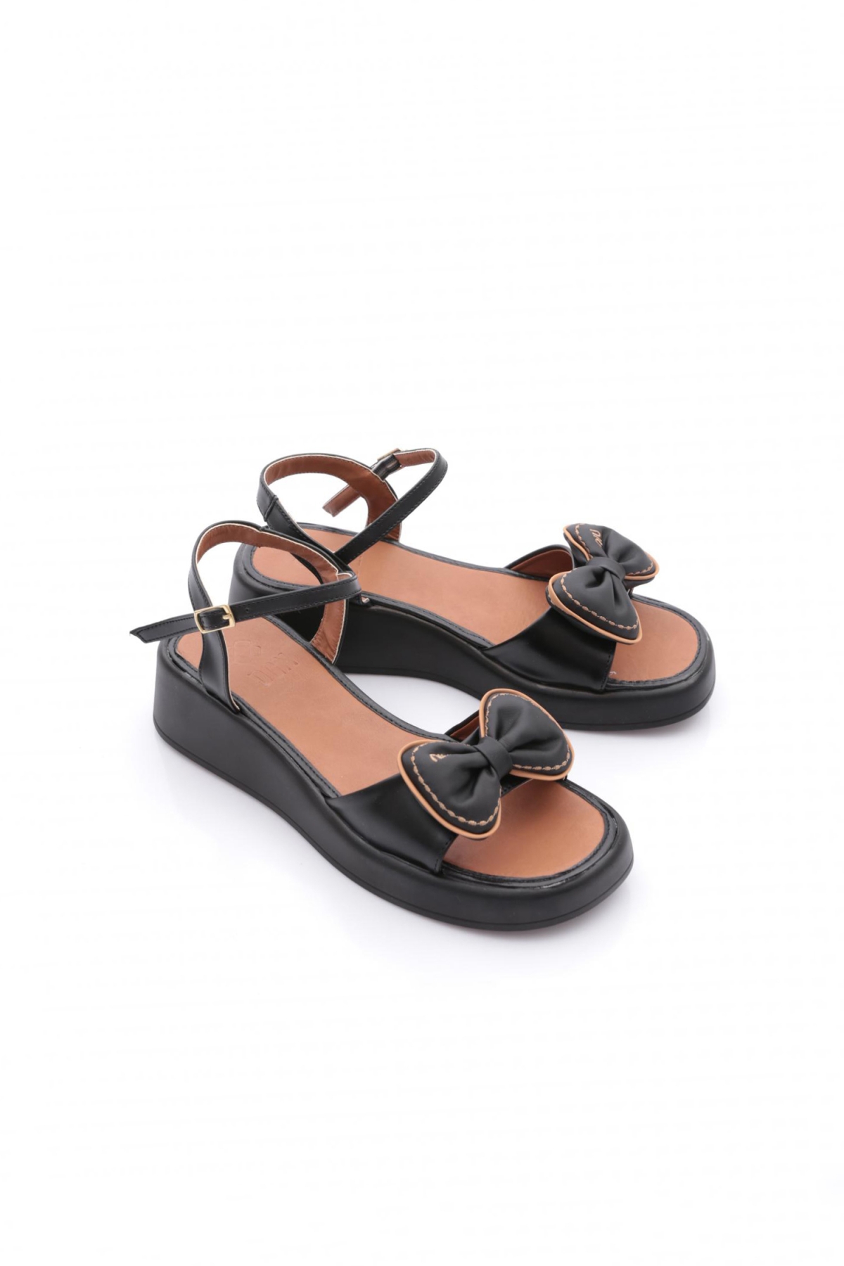 7002 Kadin Fiyonk Detayli Sandalet - Görsel 3