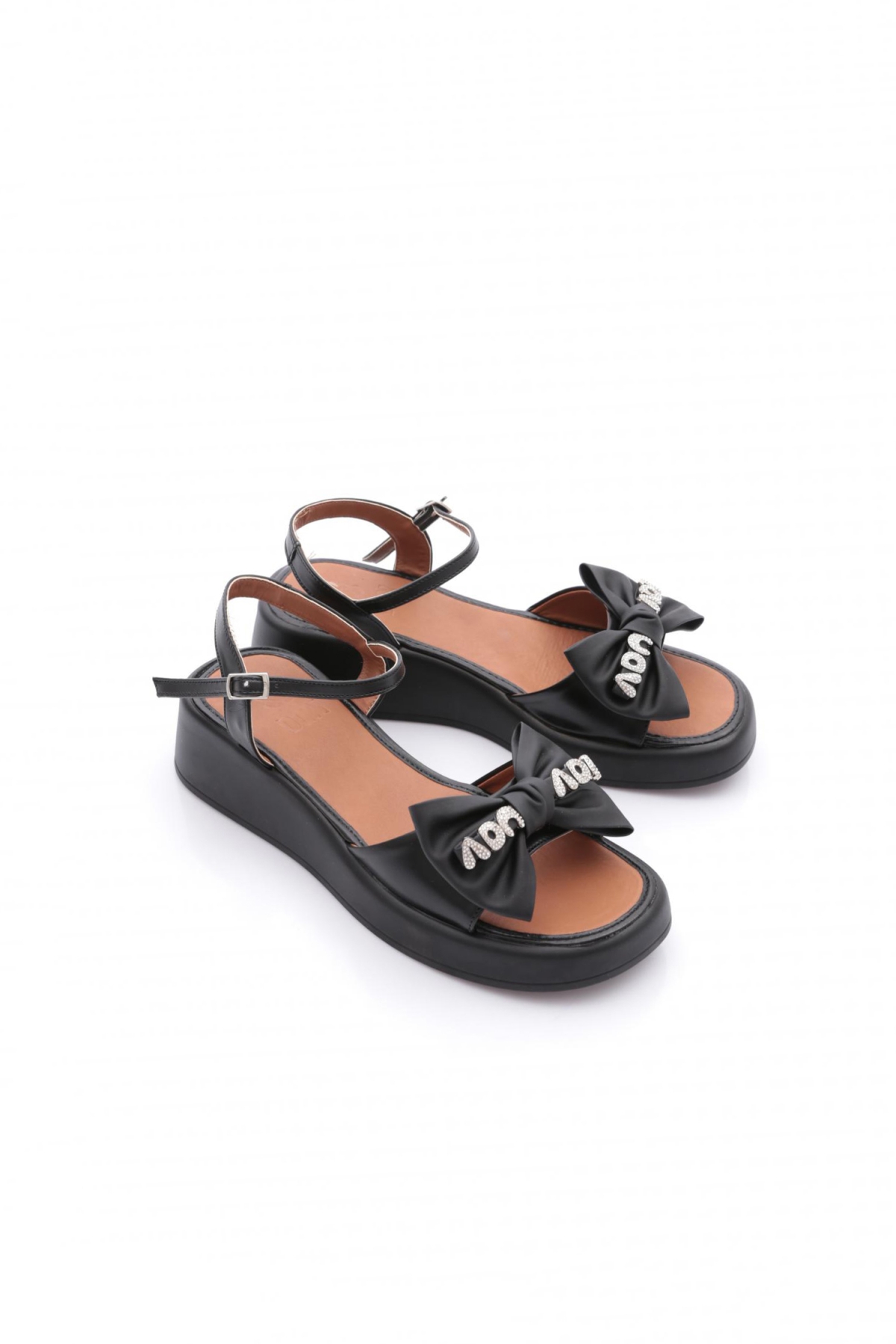 7004 Kadin Fiyonk Detayli Sandalet - Görsel 3