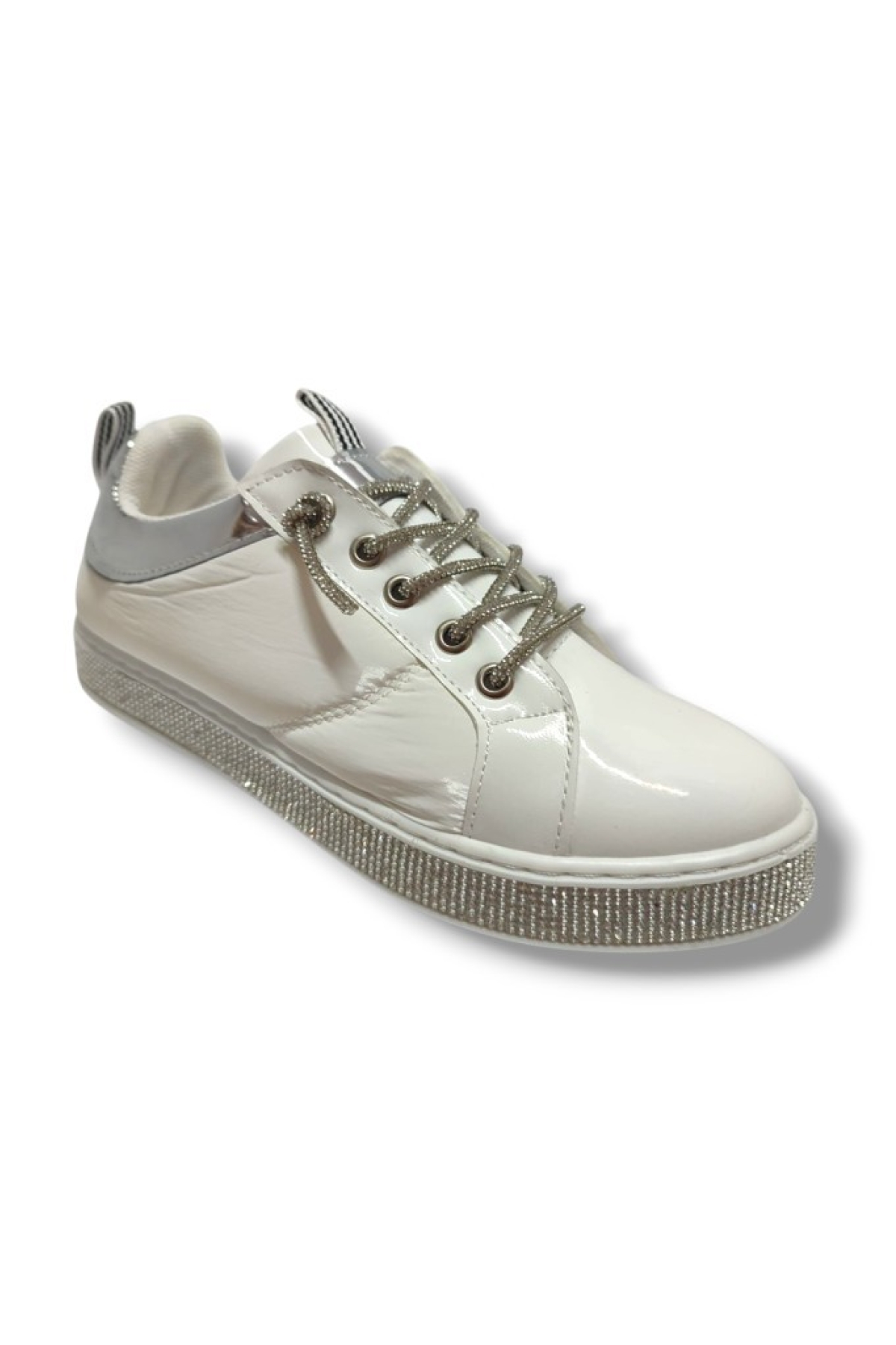4550-25 Rugan Deri Paraşüt Taşli Kadın Ayakkabı - Görsel 2