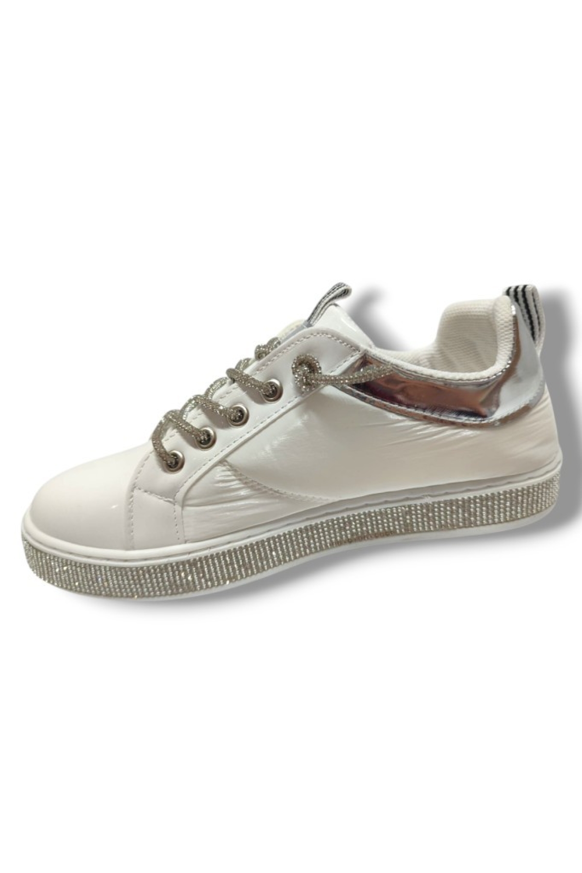 4550-25 Rugan Deri Paraşüt Taşli Kadın Ayakkabı - Görsel 3