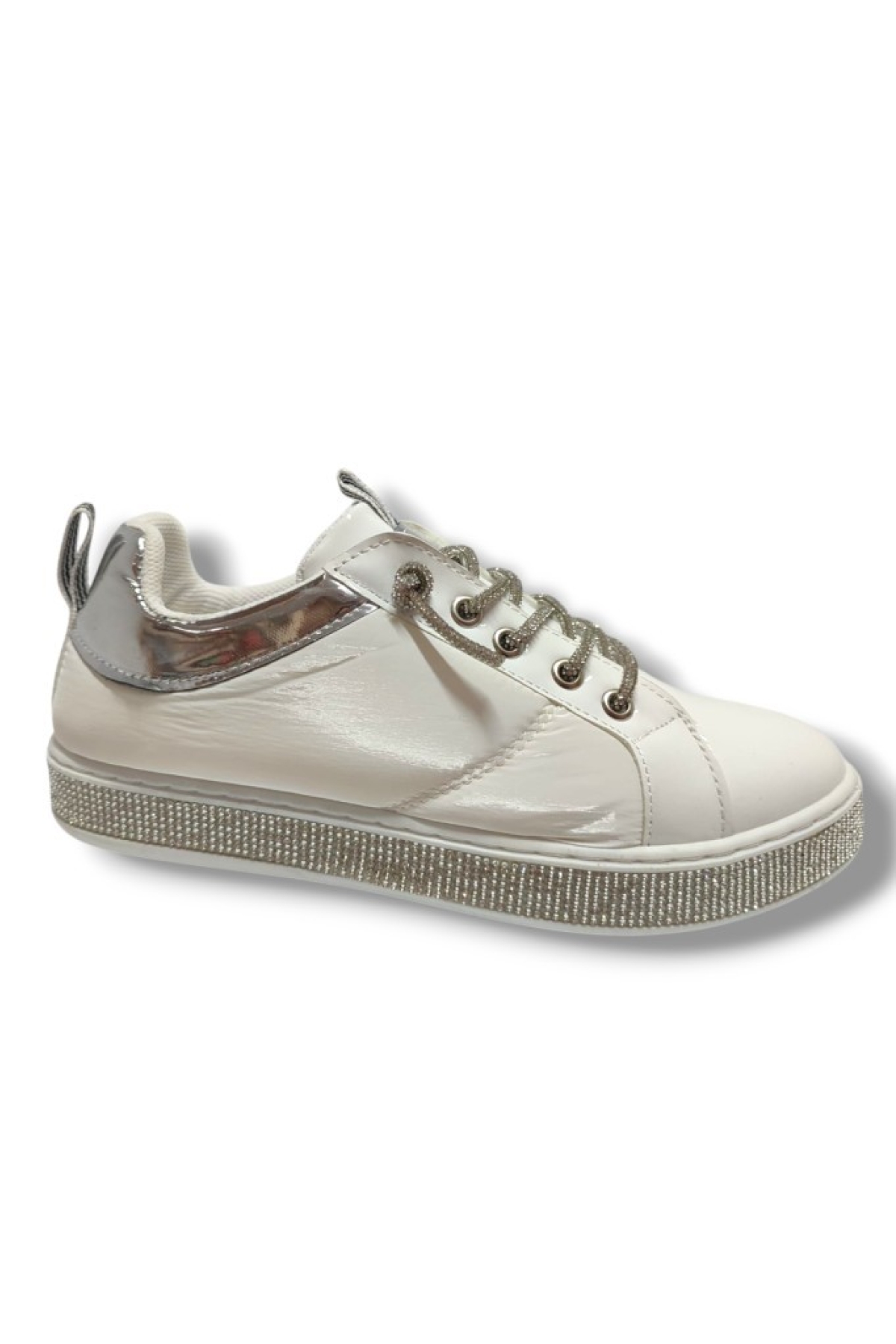 4550-25 Rugan Deri Paraşüt Taşli Kadın Ayakkabı - Görsel 4