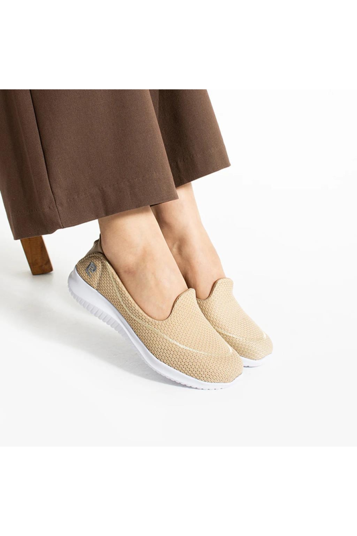 PC-30168 Siyah Kadın Sneaker Günlük Bağsız Spor - Görsel 2