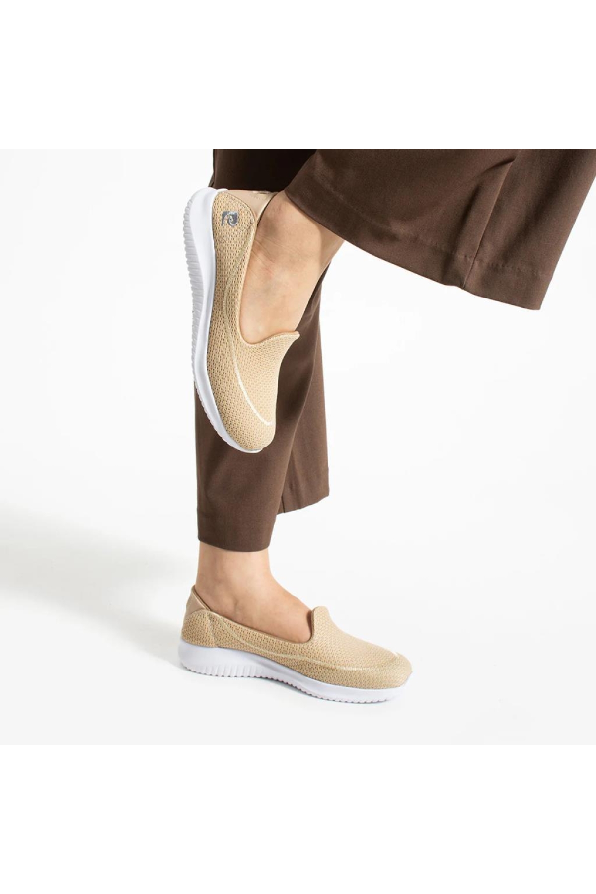 PC-30168 Siyah Kadın Sneaker Günlük Bağsız Spor - Görsel 3