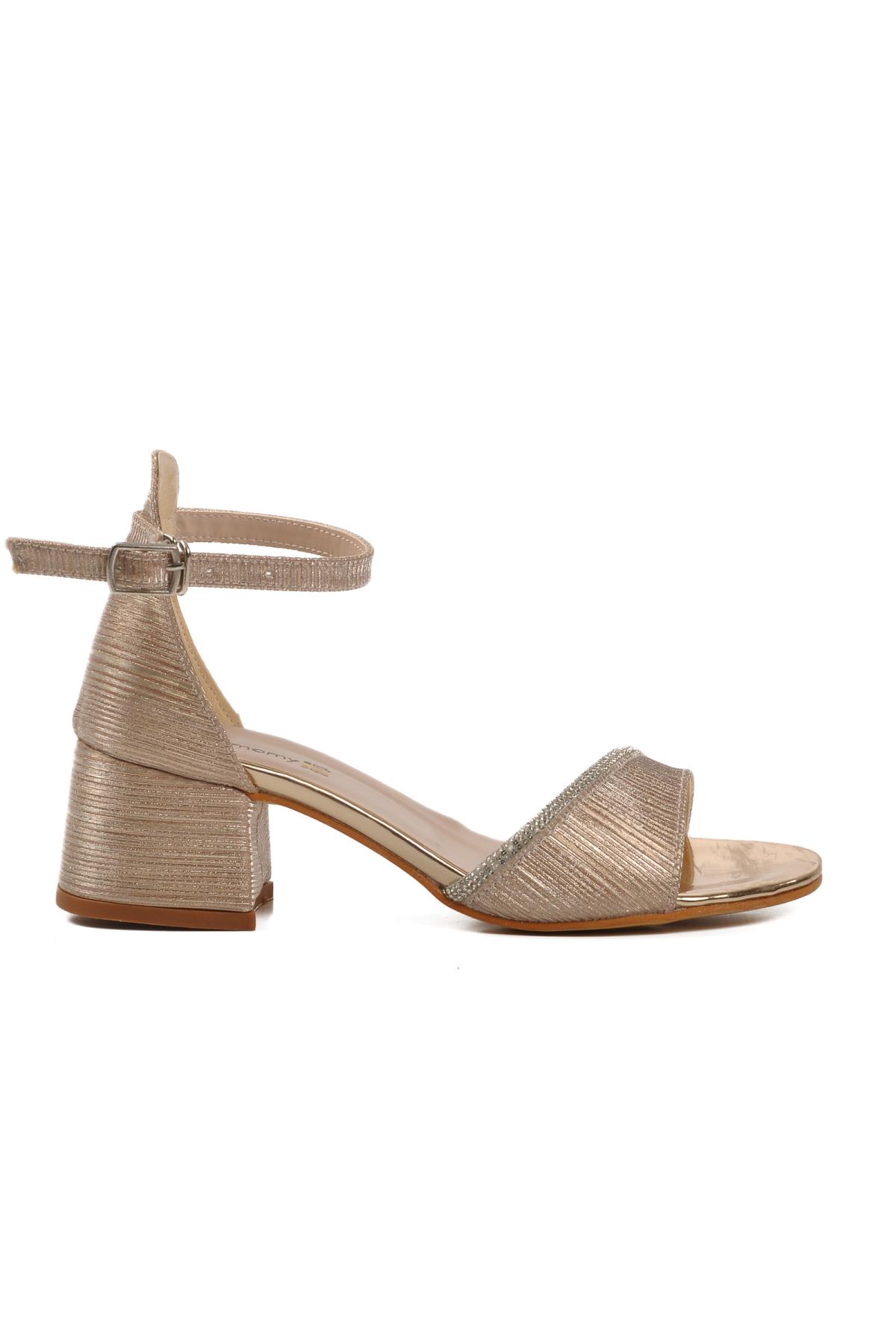 6503 F Altın Çocuk Abiye Ayakkabı - Görsel 4