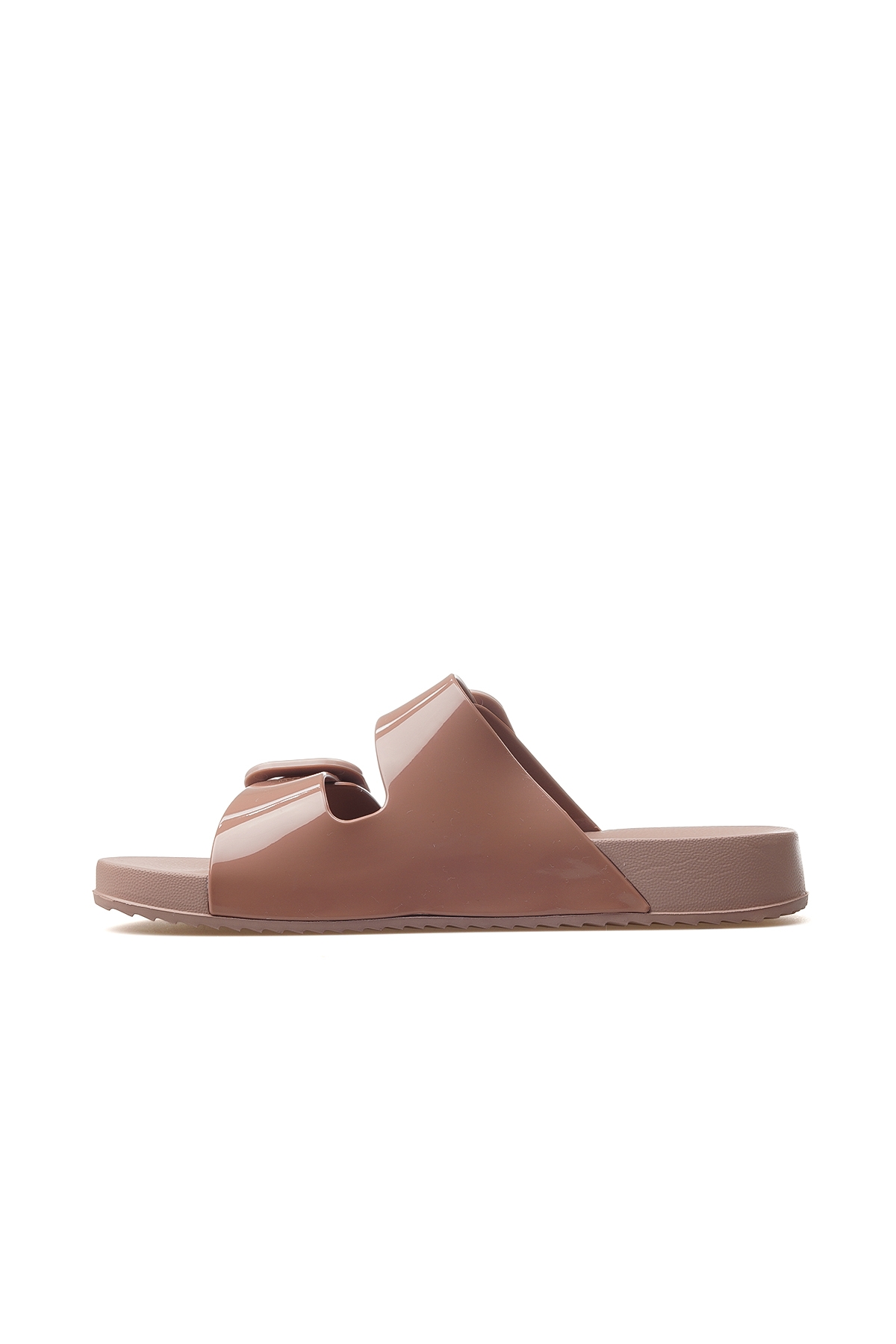 Habana Brıllo Kadın Toka Detaylı Havuz-plaj-günlük Terlik 24y S10334 Pudra Rugan - Görsel 3