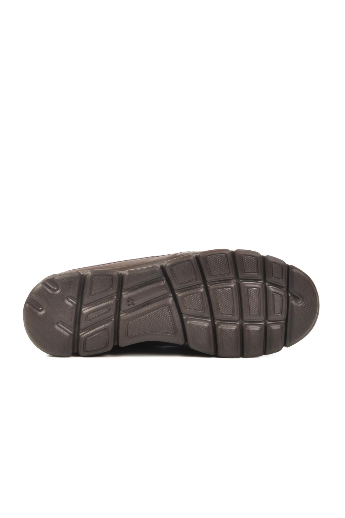 9Y501 Kahve Hakiki Deri Erkek Günlük Ayakkabı Dr.Jells - Görsel 6