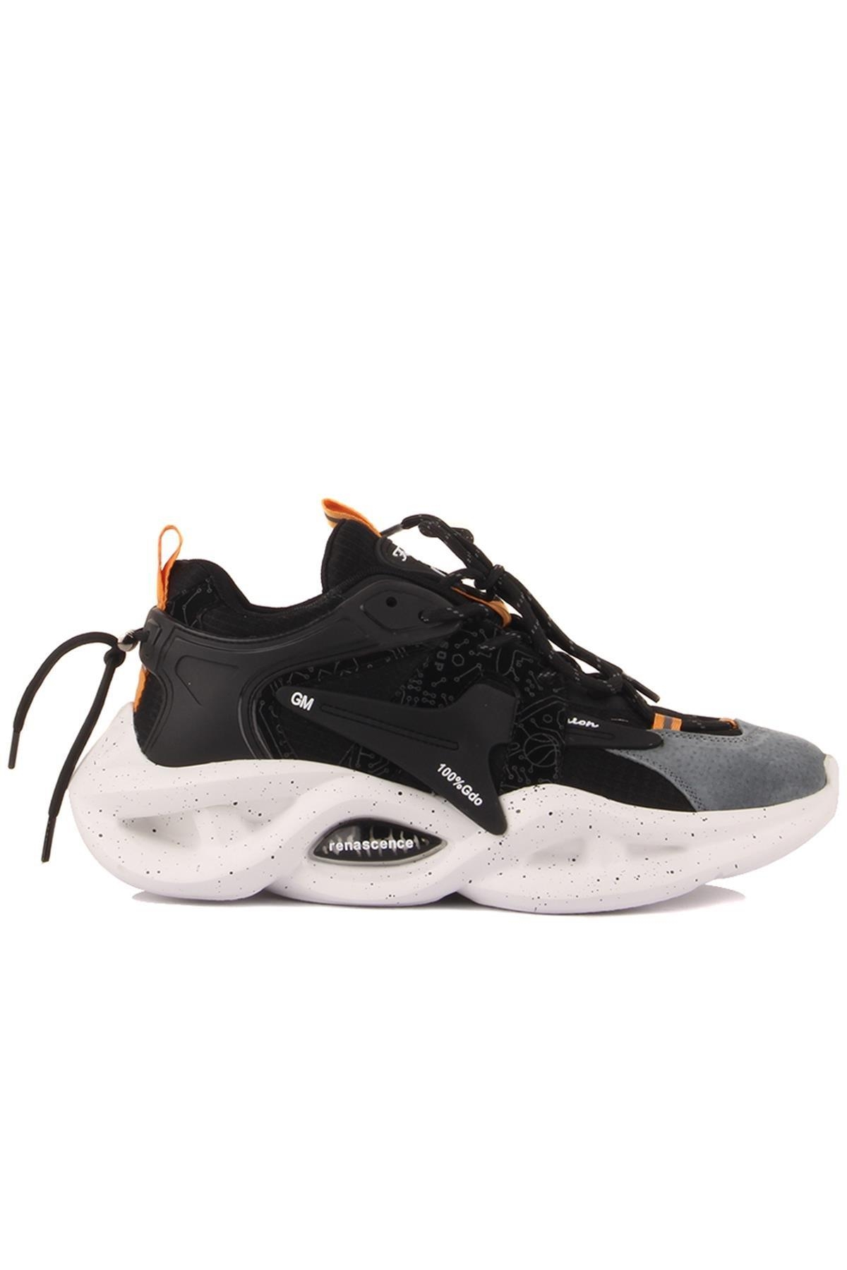 24Y545 M Siyah Erkek Spor Ayakkabı - Görsel 2