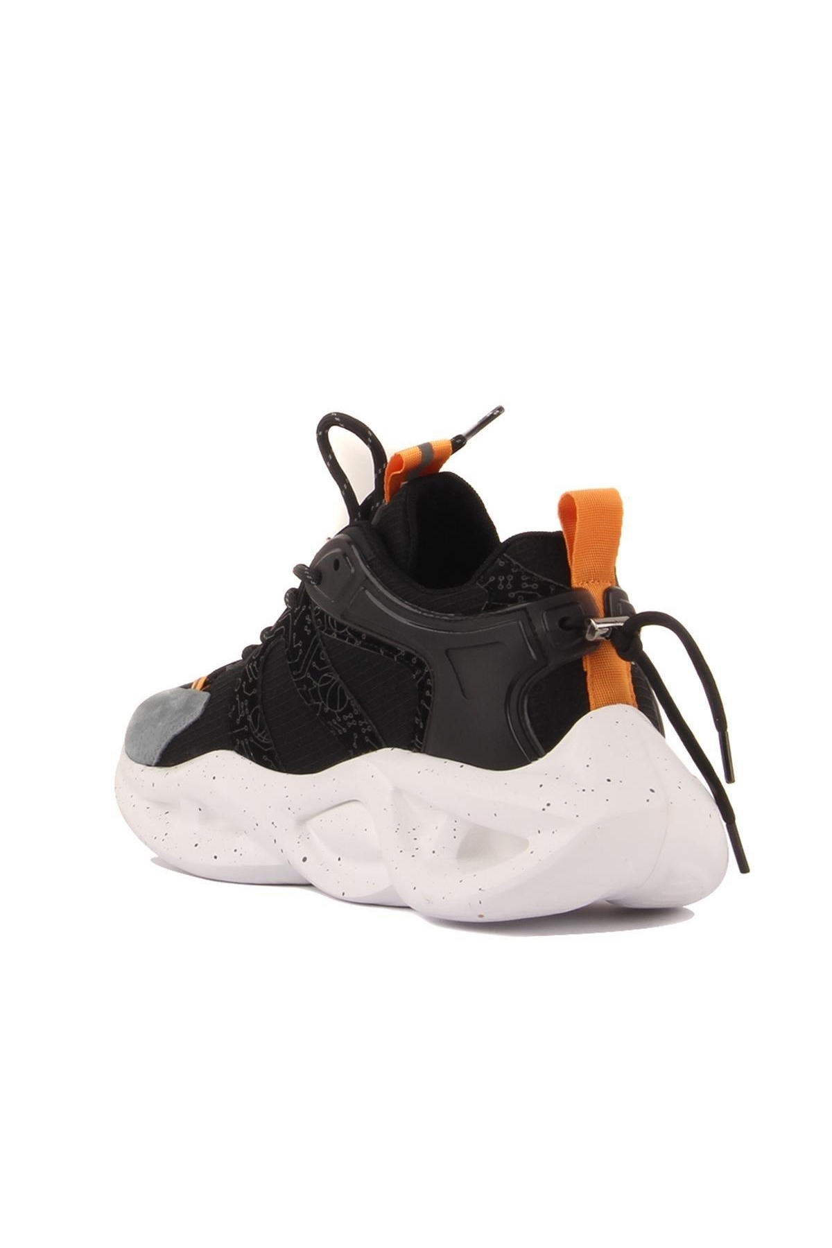 24Y545 M Siyah Erkek Spor Ayakkabı - Görsel 5