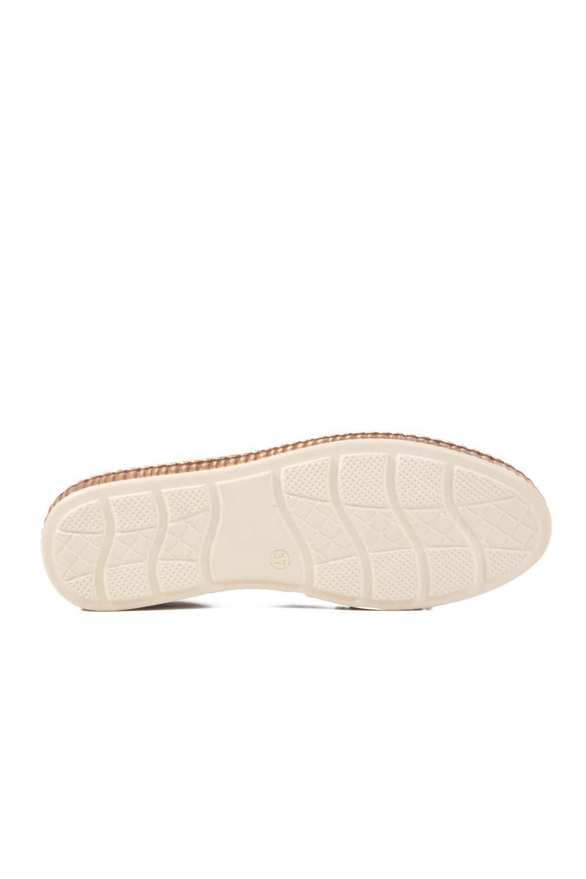 231747 Z Bej Hakiki Deri Kadın Günlük Ayakkabı - Görsel 6