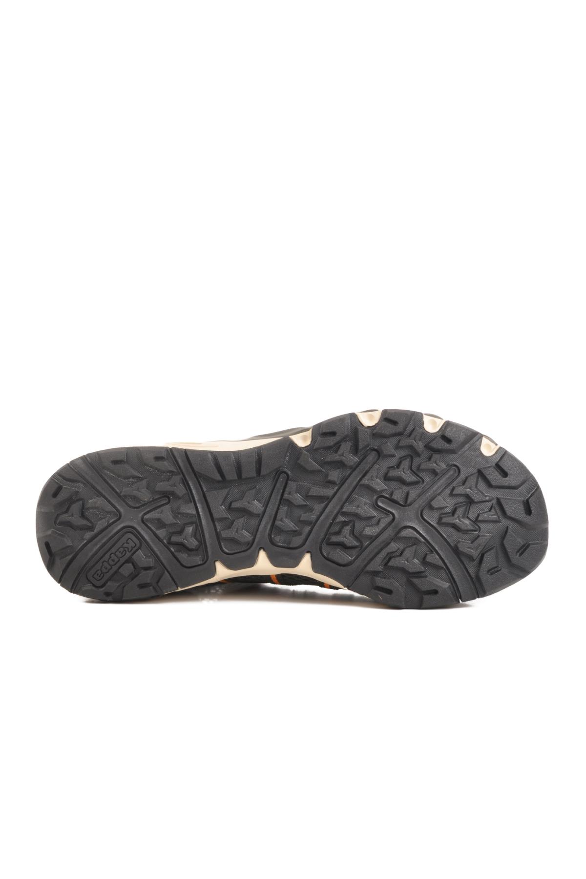 Logo Okavando M Haki-Turuncu Erkek Fileli Yazlık Spor Ayakkabı - Görsel 6