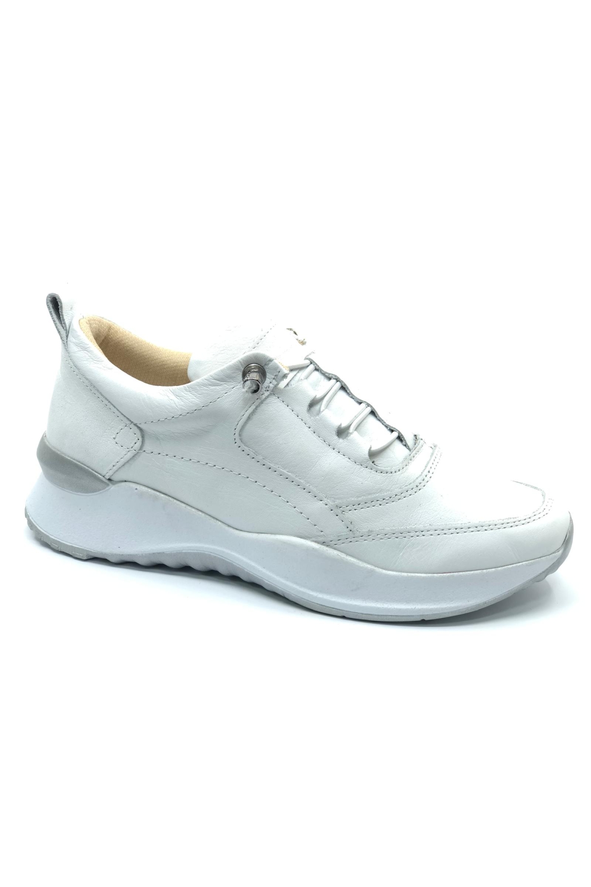 Hakiki Deri Ortopedik Lastik Detaylı Kadın Casual Ayakkabı - Görsel 2