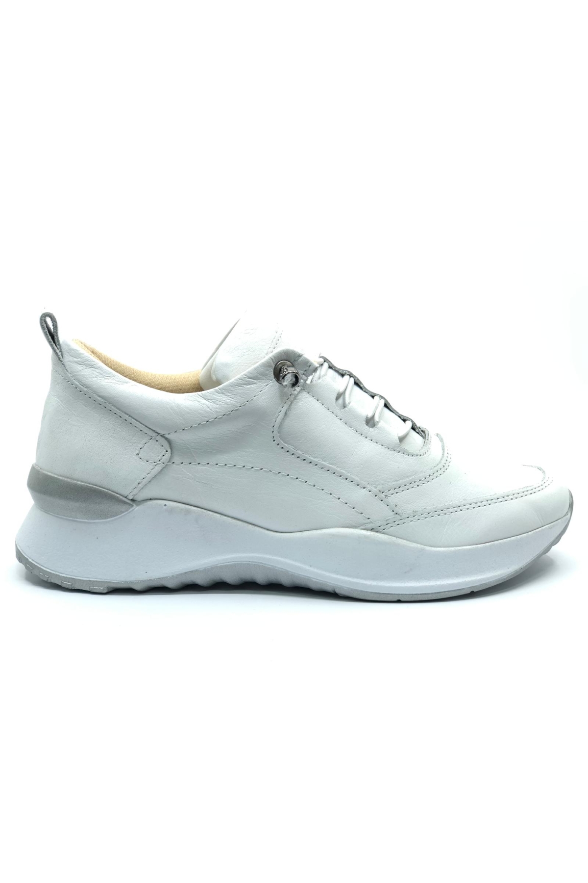 Hakiki Deri Ortopedik Lastik Detaylı Kadın Casual Ayakkabı - Görsel 3