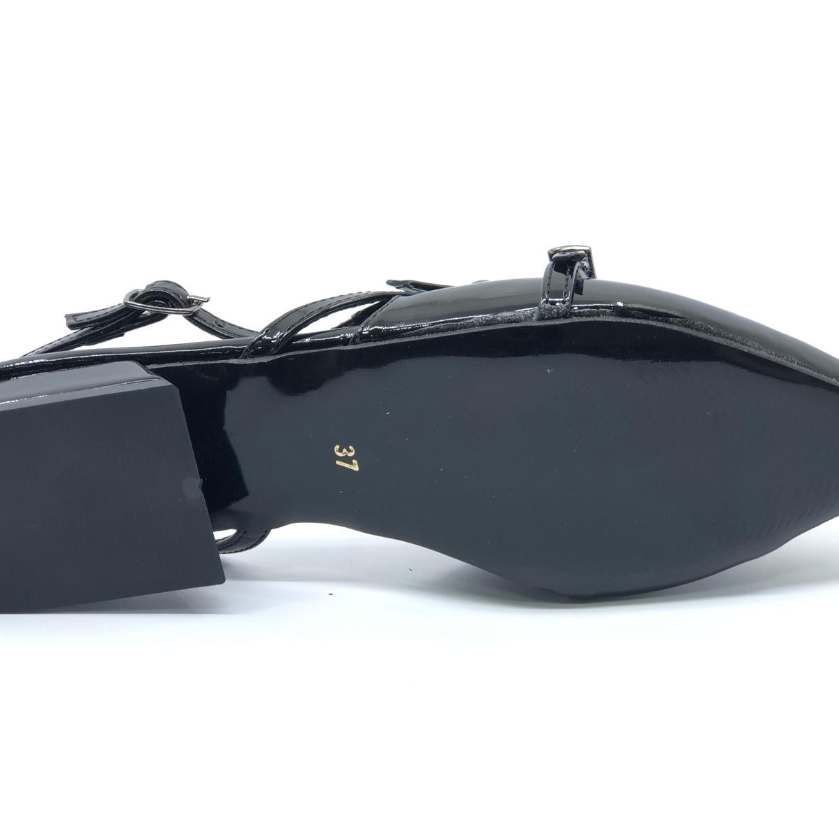 Toka Detaylı Kısa Topuklu Arkası Açık Kadın Babet Ayakkabı - Görsel 9