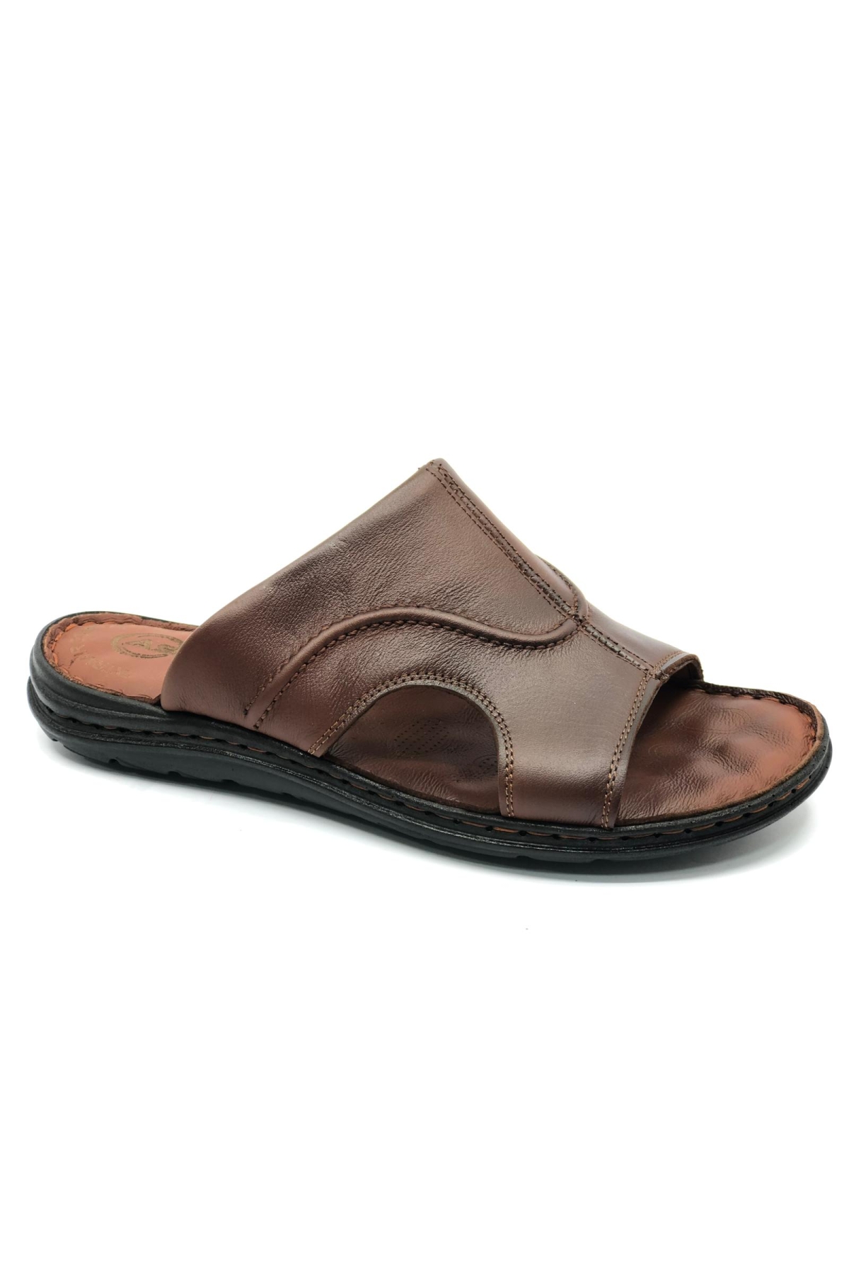 1925 %100 Hakiki Deri Erkek Full Ortapedik Terlik - Görsel 2