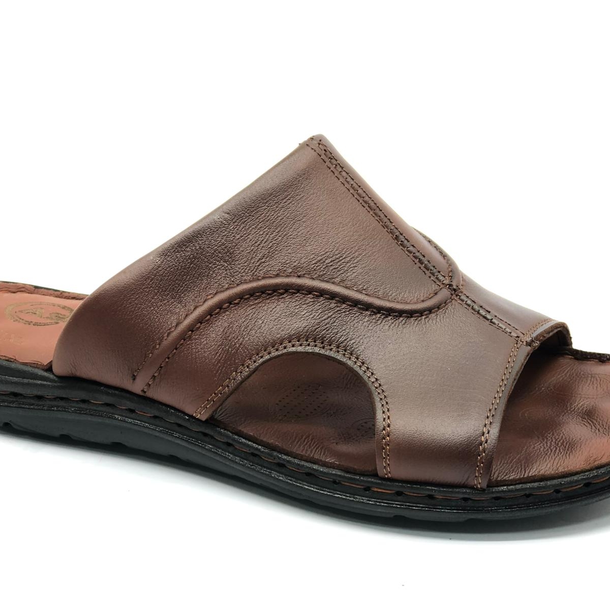 Asker1925 %100 Hakiki Deri Erkek Full Ortapedik Terlik