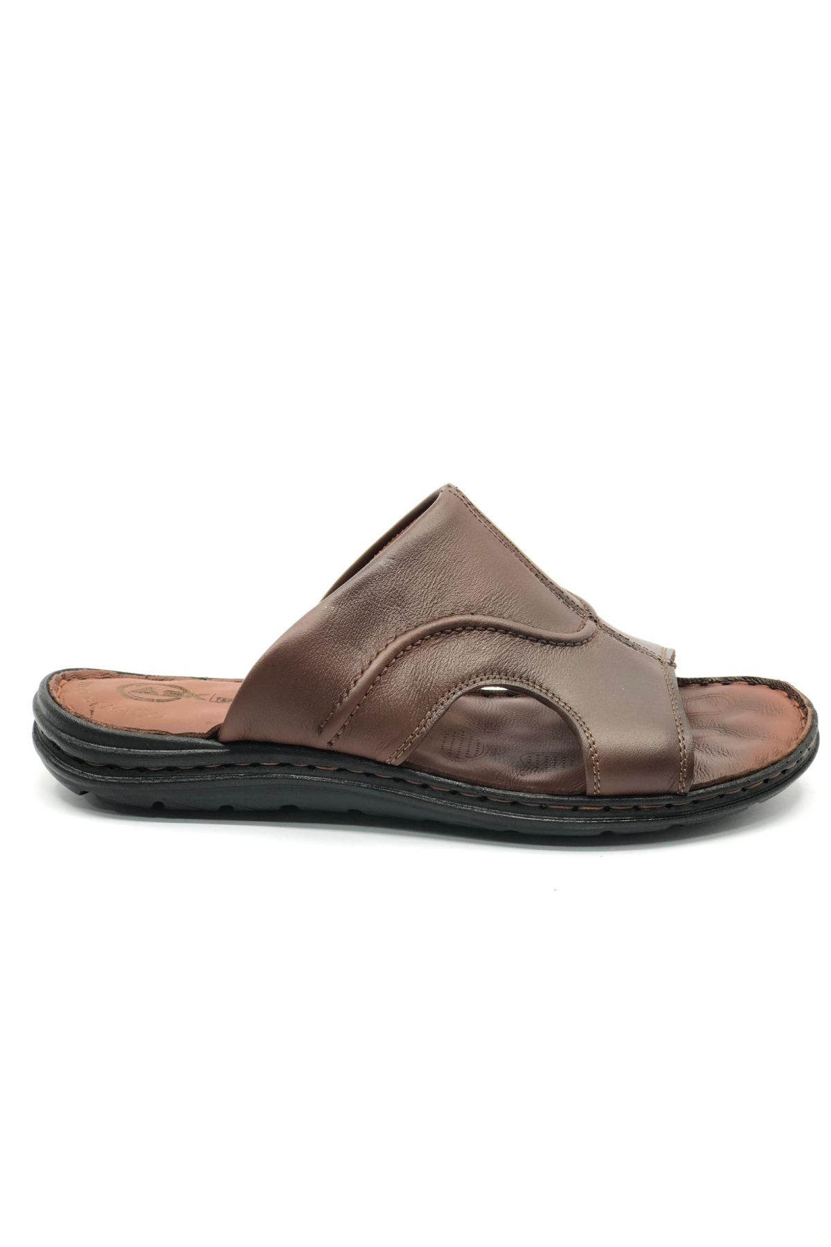 1925 %100 Hakiki Deri Erkek Full Ortapedik Terlik - Görsel 3