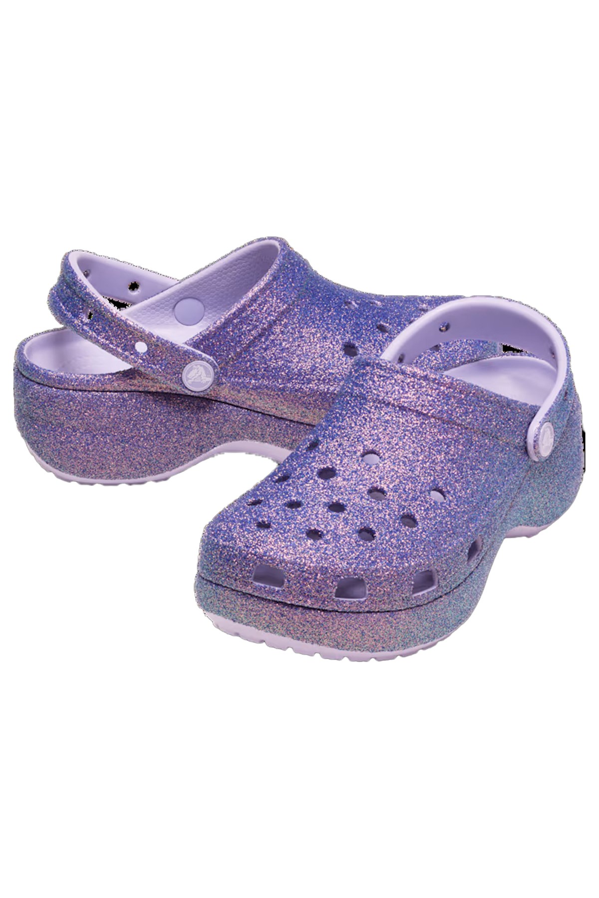 Crocs Crocs Mor Platform Irid Glitter Kadın Sandalet 211024-5BR Sandalet & Terlik | Flo Mor - 4. görsel