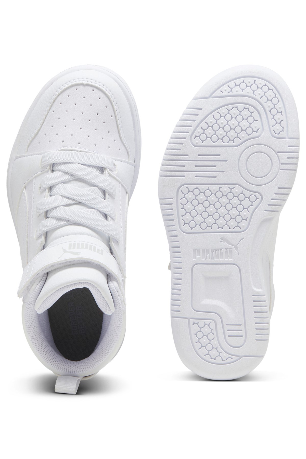 Puma Puma Beyaz Rebound V6 Mid Ac Ps Çocuk Spor Ayakkabı Sneaker | Flo Beyaz - 6. görsel