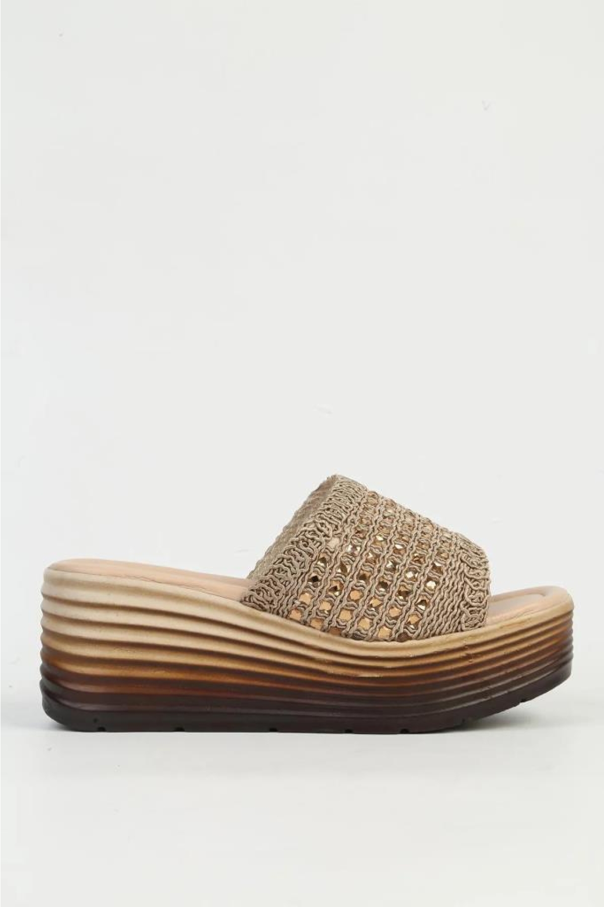 PC-54573 Dolgu Topuk Kadın Günlük Terlik - Görsel 2