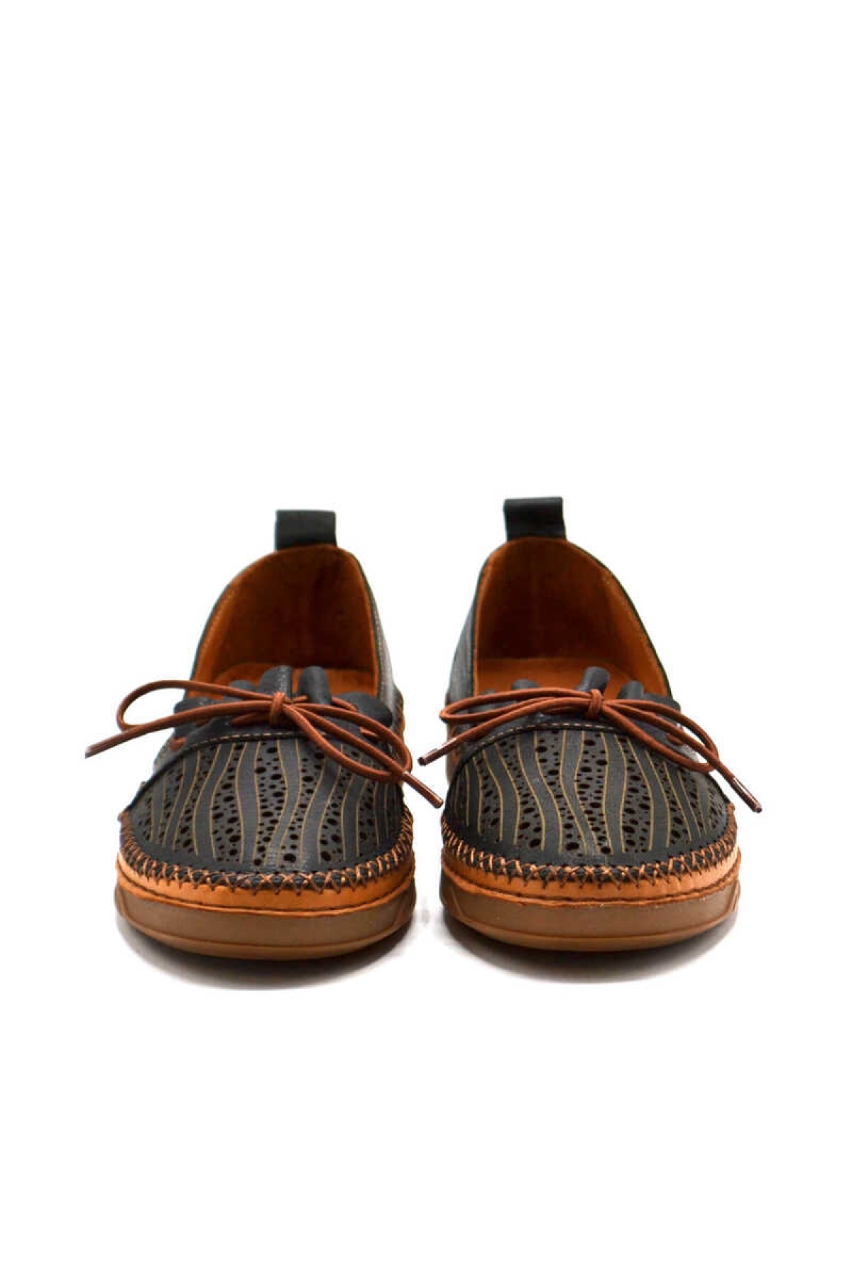 23197131Y Kadın Hakiki Deri Ortopedik Casual Ayakkabı - Görsel 3